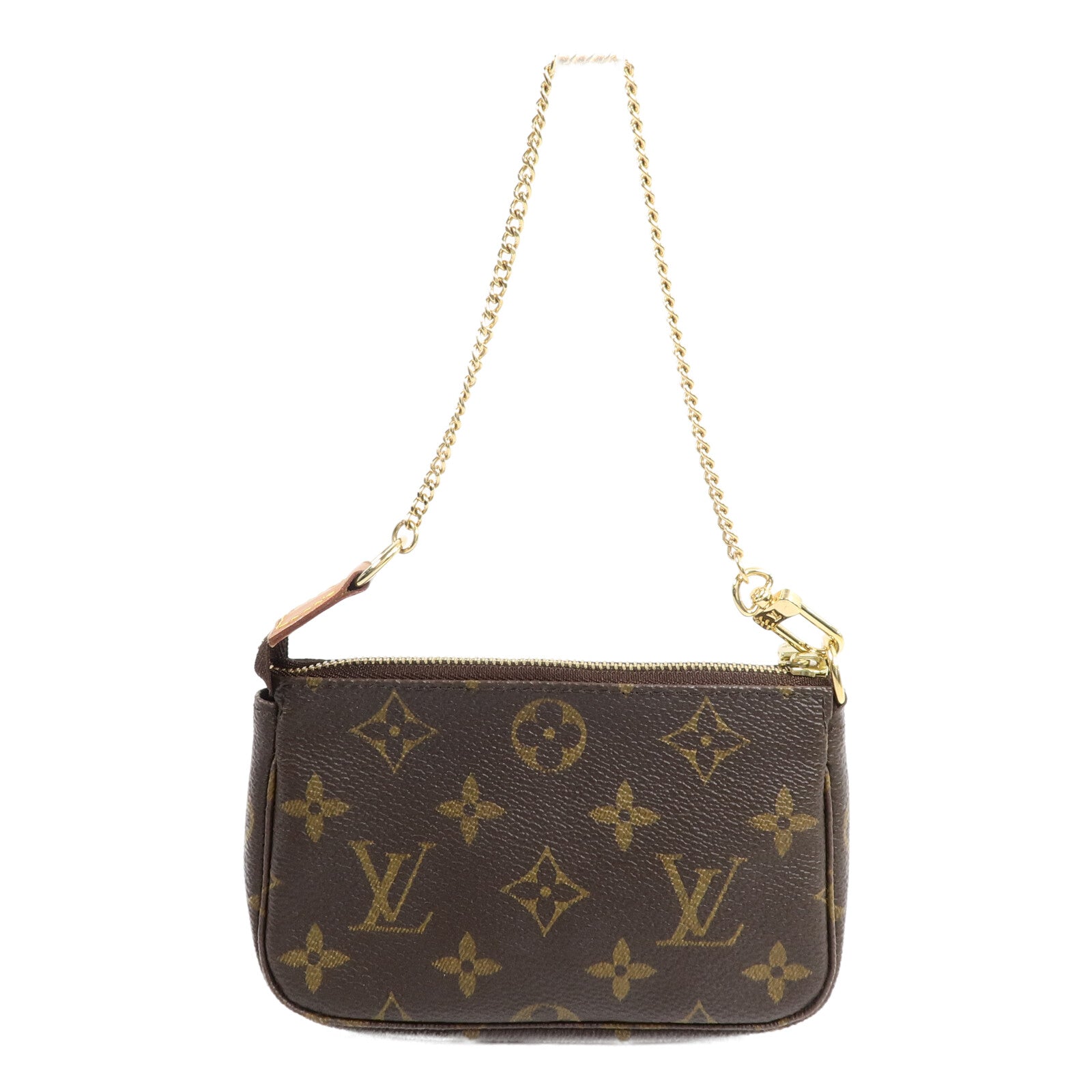 LOUIS VUITTON Monogram Mini Pochette Accessoires金扣手挽袋