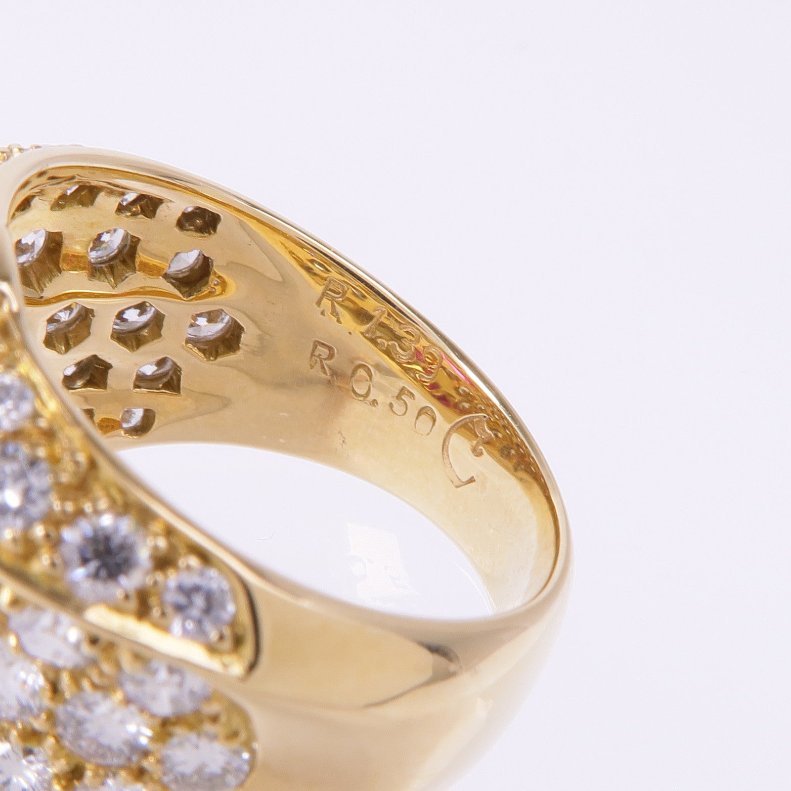 JEWELRY 18K黃金Ruby Diamond Ring紅寶石/鑽石戒指US#6.25