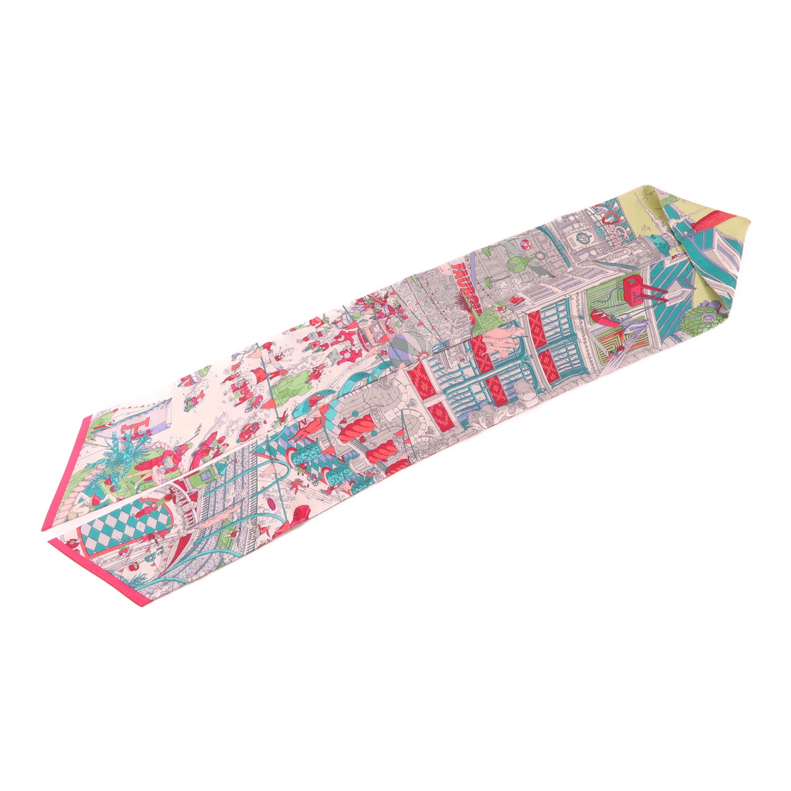 HERMES 絲質Maxi Twilly絲巾