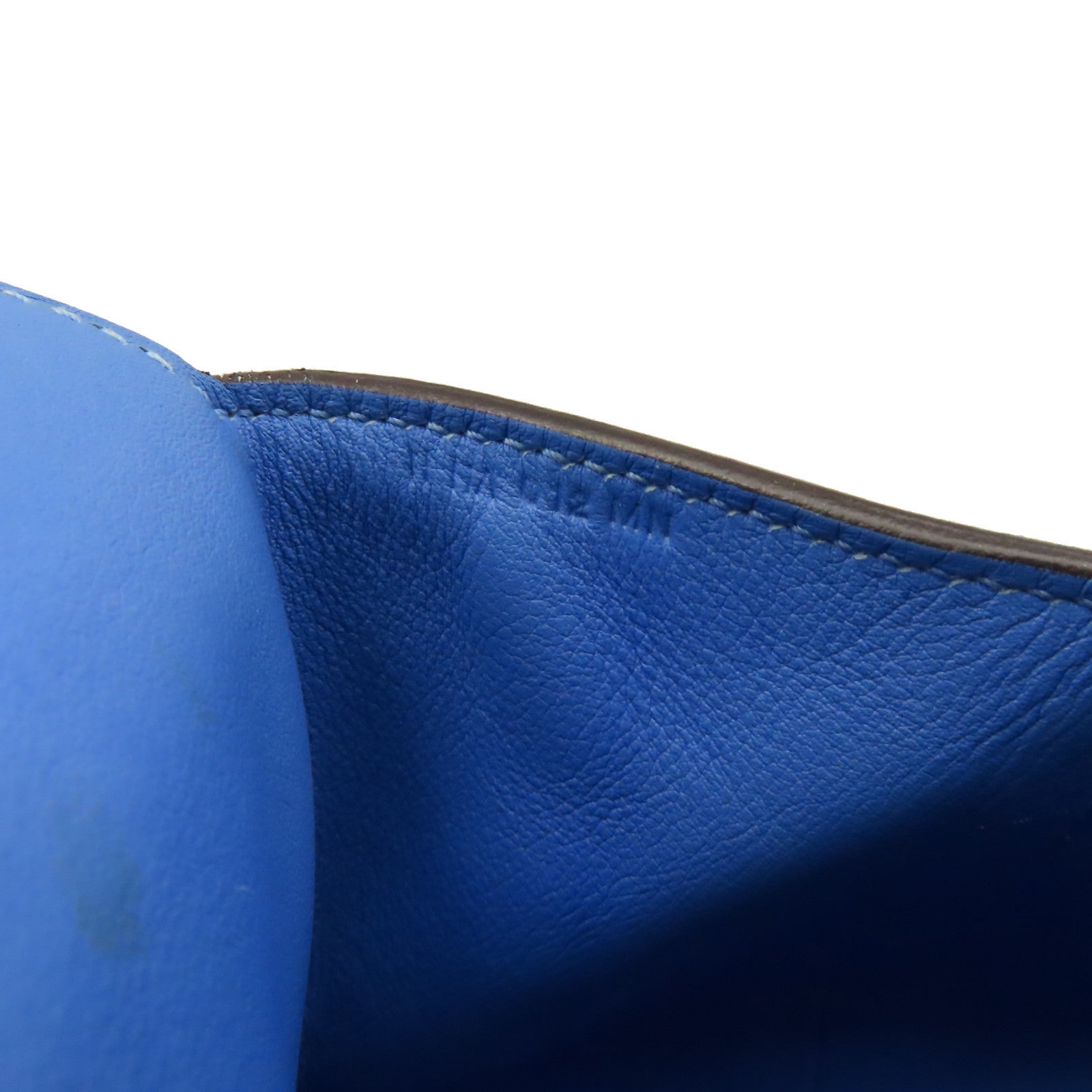 HERMES **【激減優惠】Swift皮革Toolbox 20 2Way Shoulder Bag銀扣手挽肩背兩用袋Bleu Hydra水妖藍色