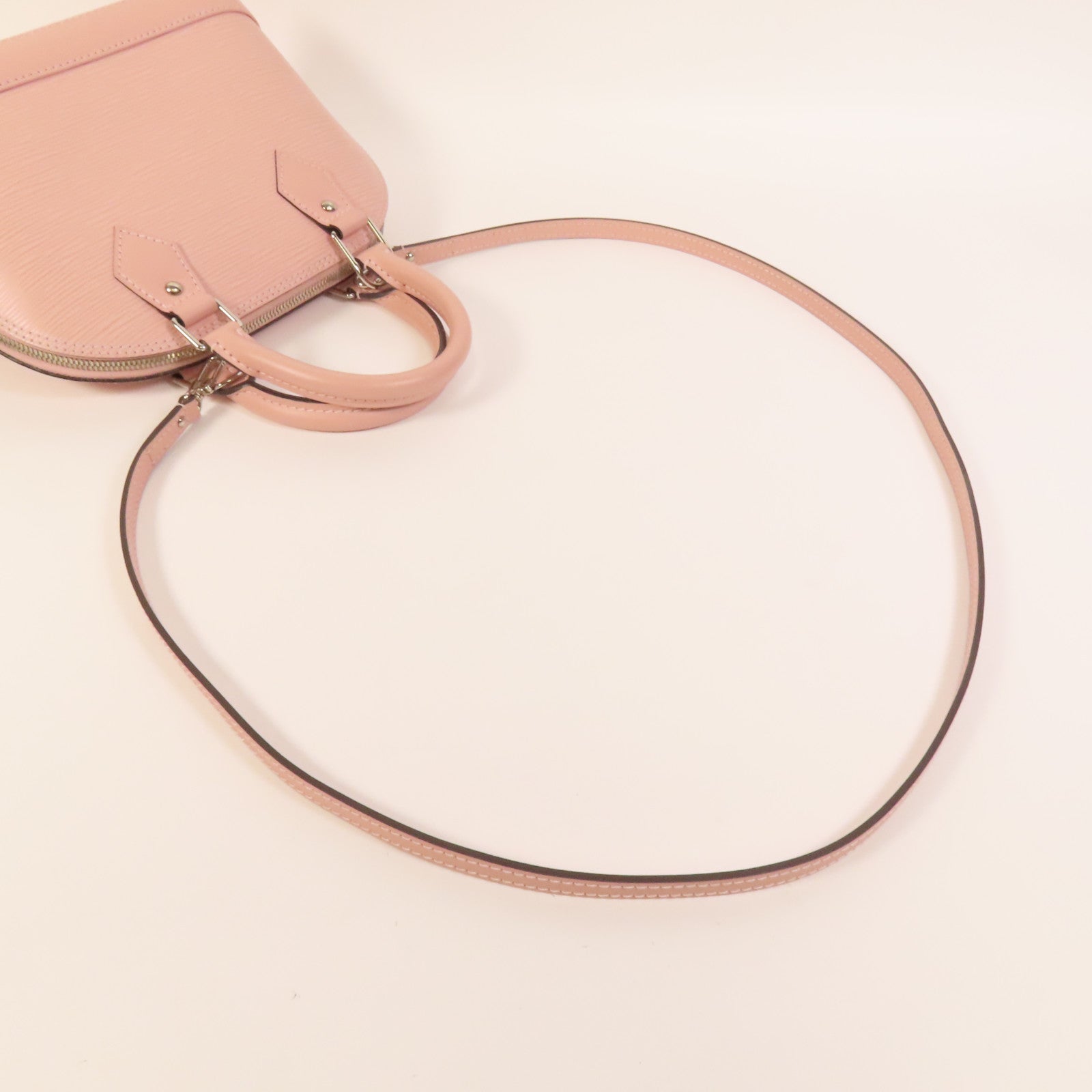 LOUIS VUITTON Epi Alma BB銀扣手挽肩背兩用袋