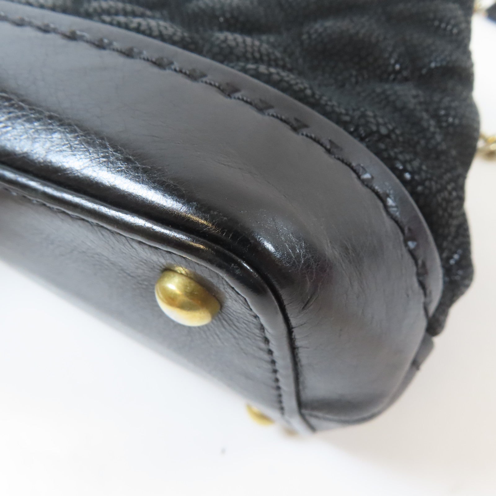 CHANEL 【激減優惠】牛皮皮革Chain Shoulder Bag金扣鏈帶手挽肩背兩用袋