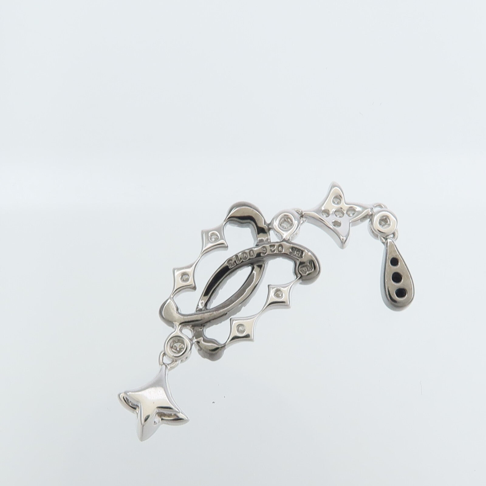 JEWELRY 18K白金Diamond Pendant Top鑽石吊墜