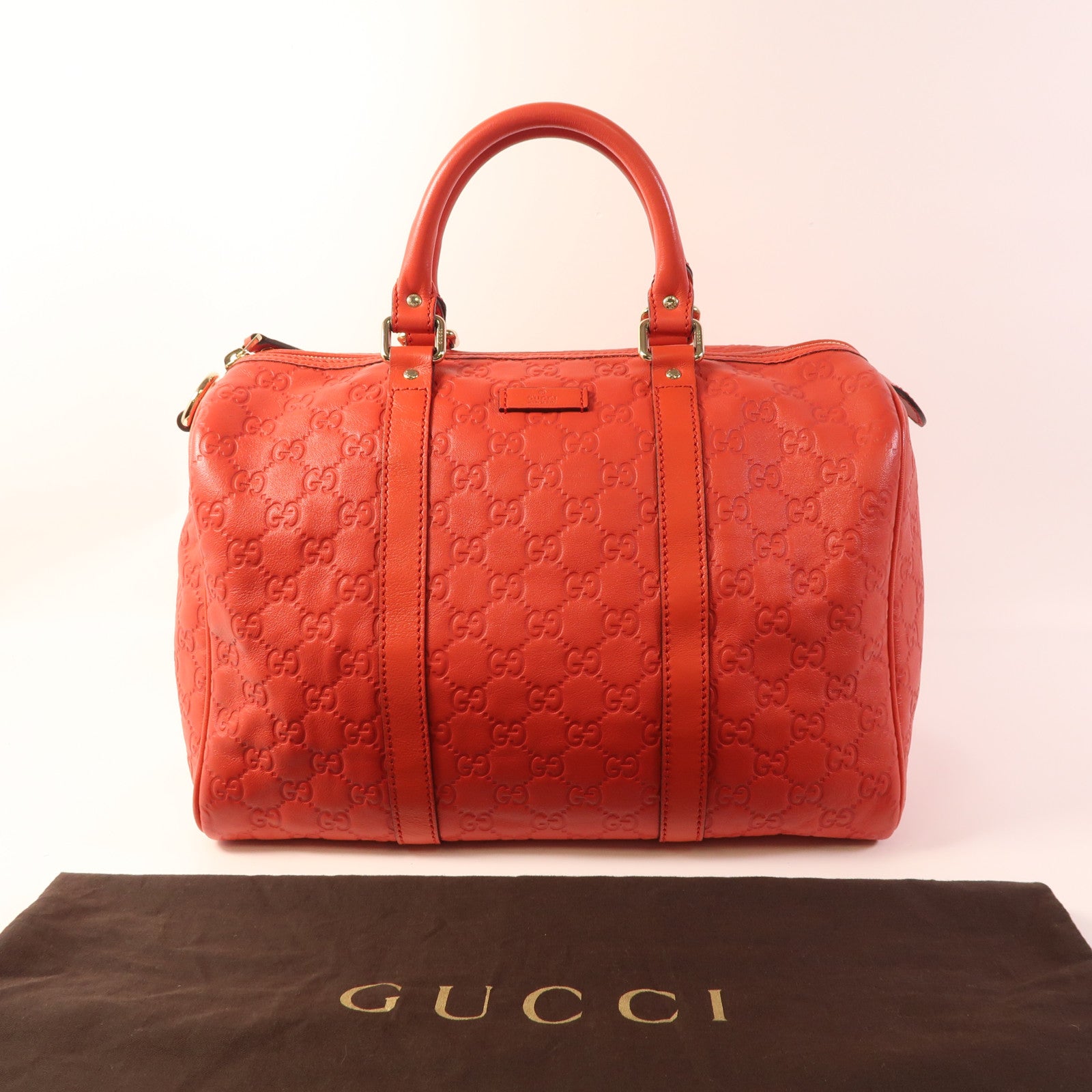 GUCCI 牛皮皮革Hand Bag金扣手挽袋