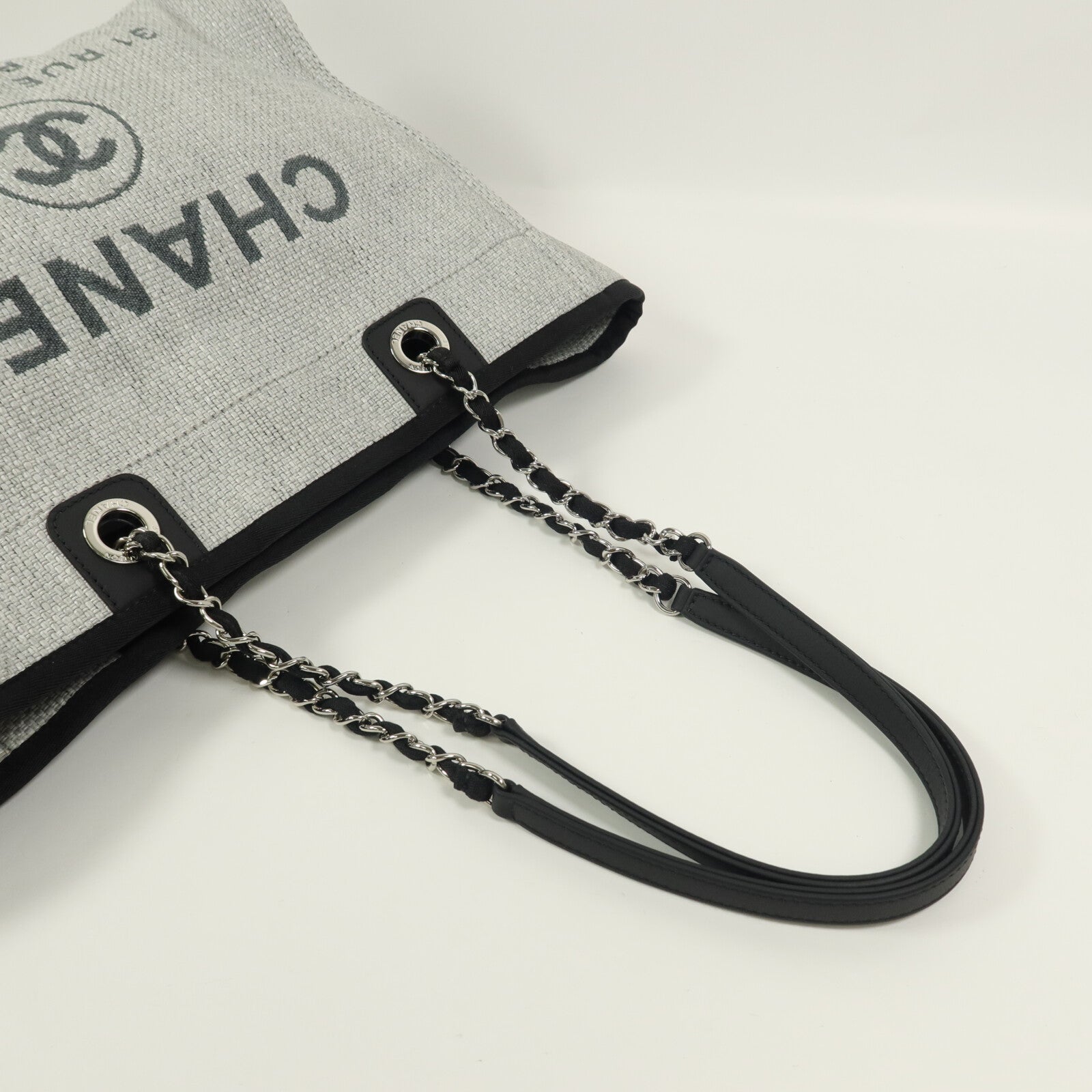 CHANEL Raffia Deauville Medium Tote手挽袋