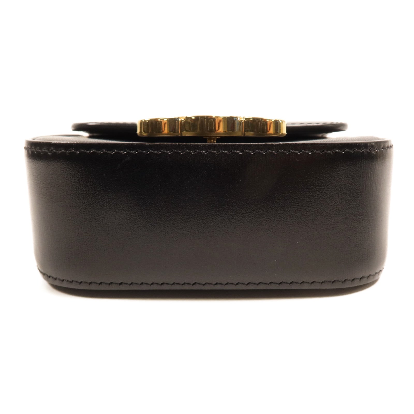 CELINE 牛皮皮革Mini Claude金扣肩背袋