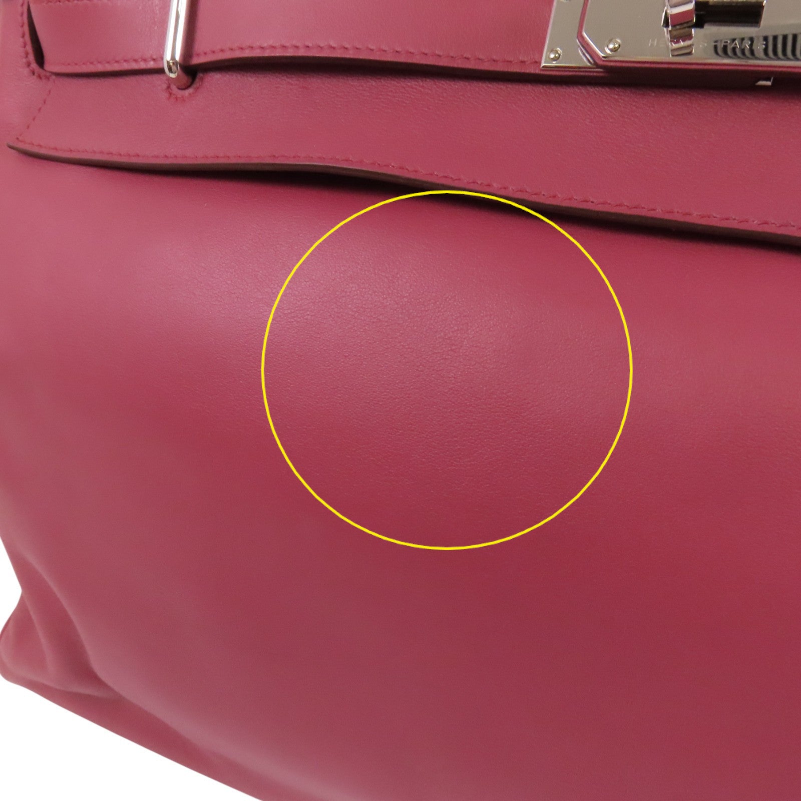 HERMES Swift皮革Kelly Relax 50銀扣肩背袋