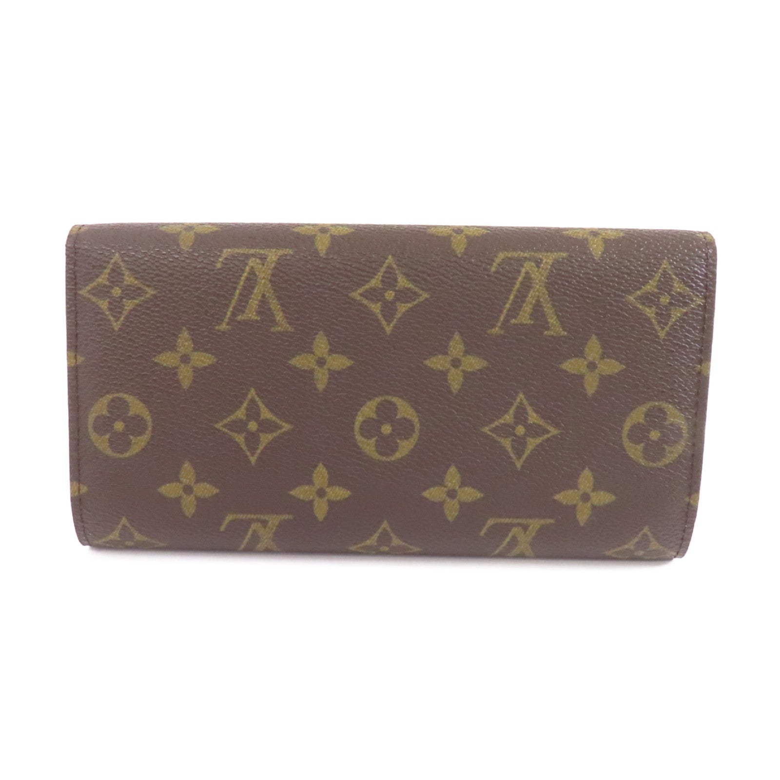 LOUIS VUITTON Monogram Portefeuille International金扣長錢包啡色