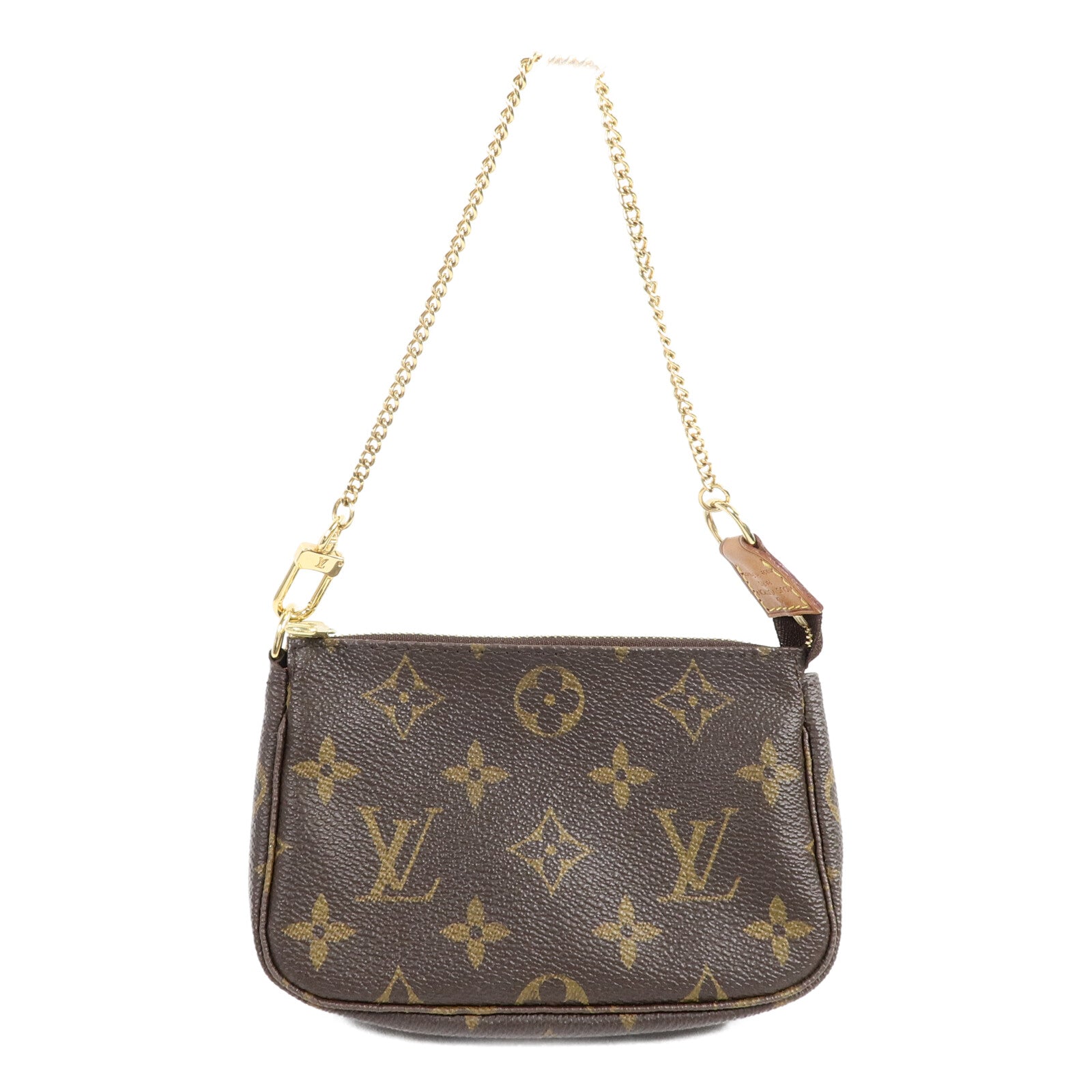 LOUIS VUITTON Monogram Mini Pochette Accessoires金扣手挽袋