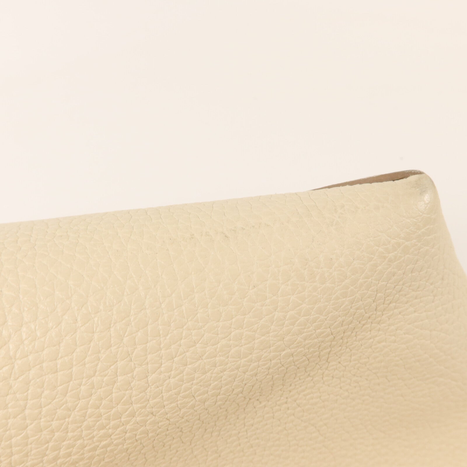 HERMES Clemence皮革Cabasellier 46手挽袋Craie