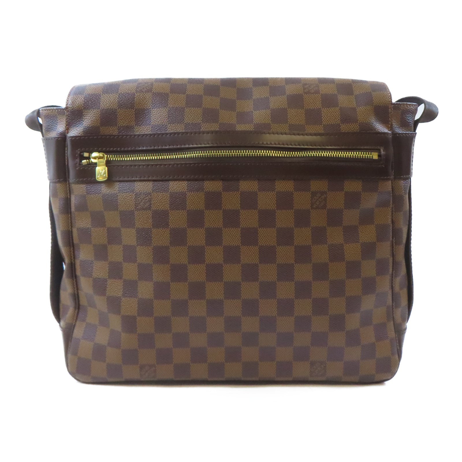 LOUIS VUITTON Damier Bastille金扣肩背袋棕色
