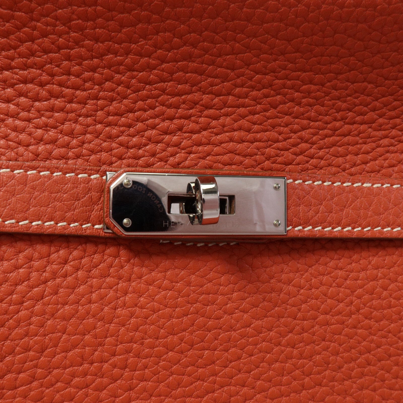 HERMES Clemence皮革Jypsiere 28肩背袋Sanguine/Rose Jaipur