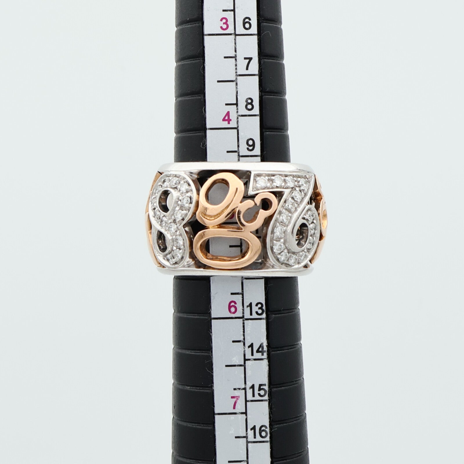 JEWELRY 18K白金/玫瑰金Diamond Ring鑽石戒指US#5