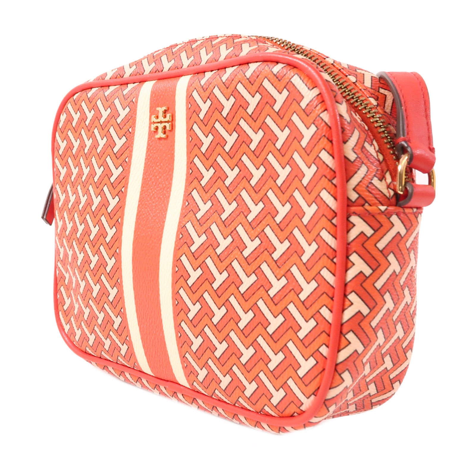 塗層帆布Shoulder Bag金扣肩背袋