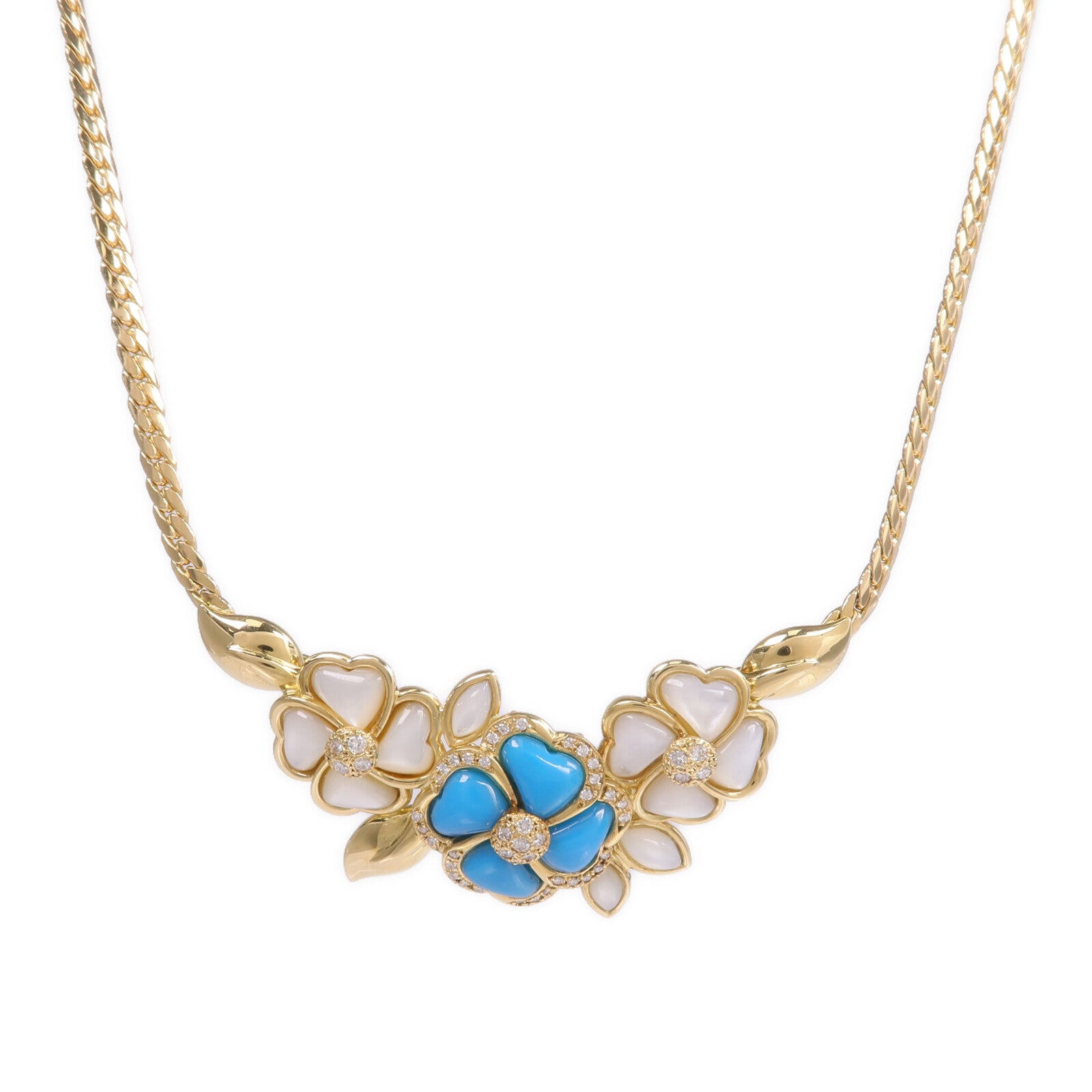 JEWELRY 18K黃金Turquoise Necklace綠松石項鍊