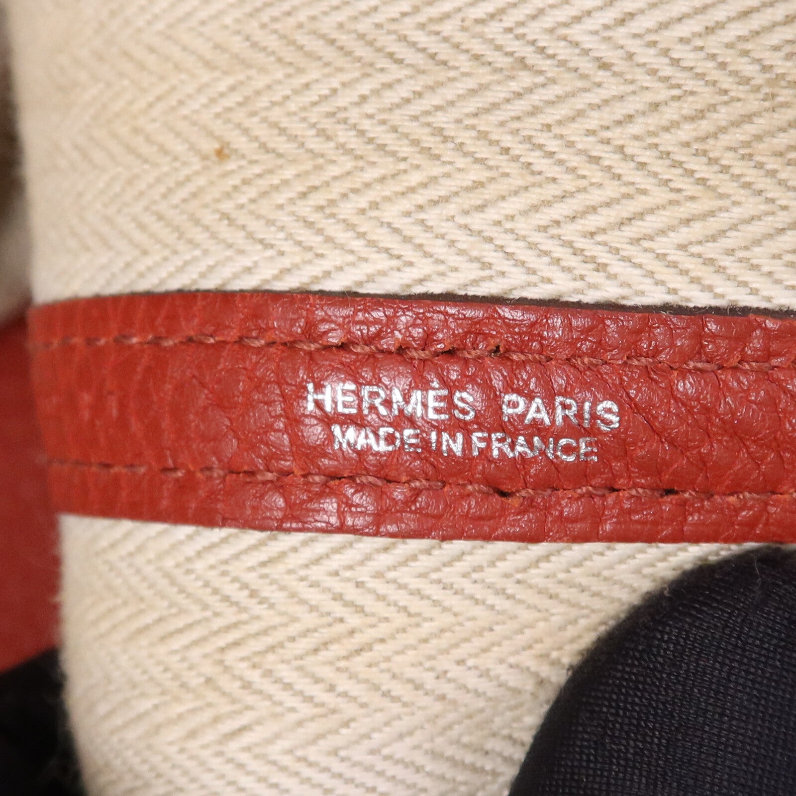 HERMES 【激減優惠】Negonda皮革Garden Party PM銀扣手挽袋Potiron