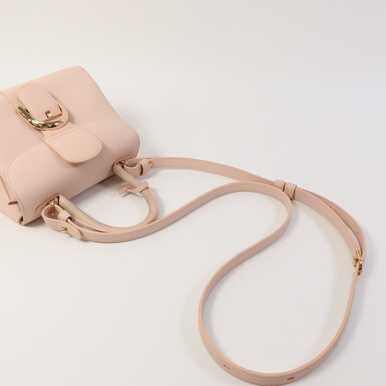 Delvaux 牛皮皮革Brillant Mini手挽肩背兩用袋
