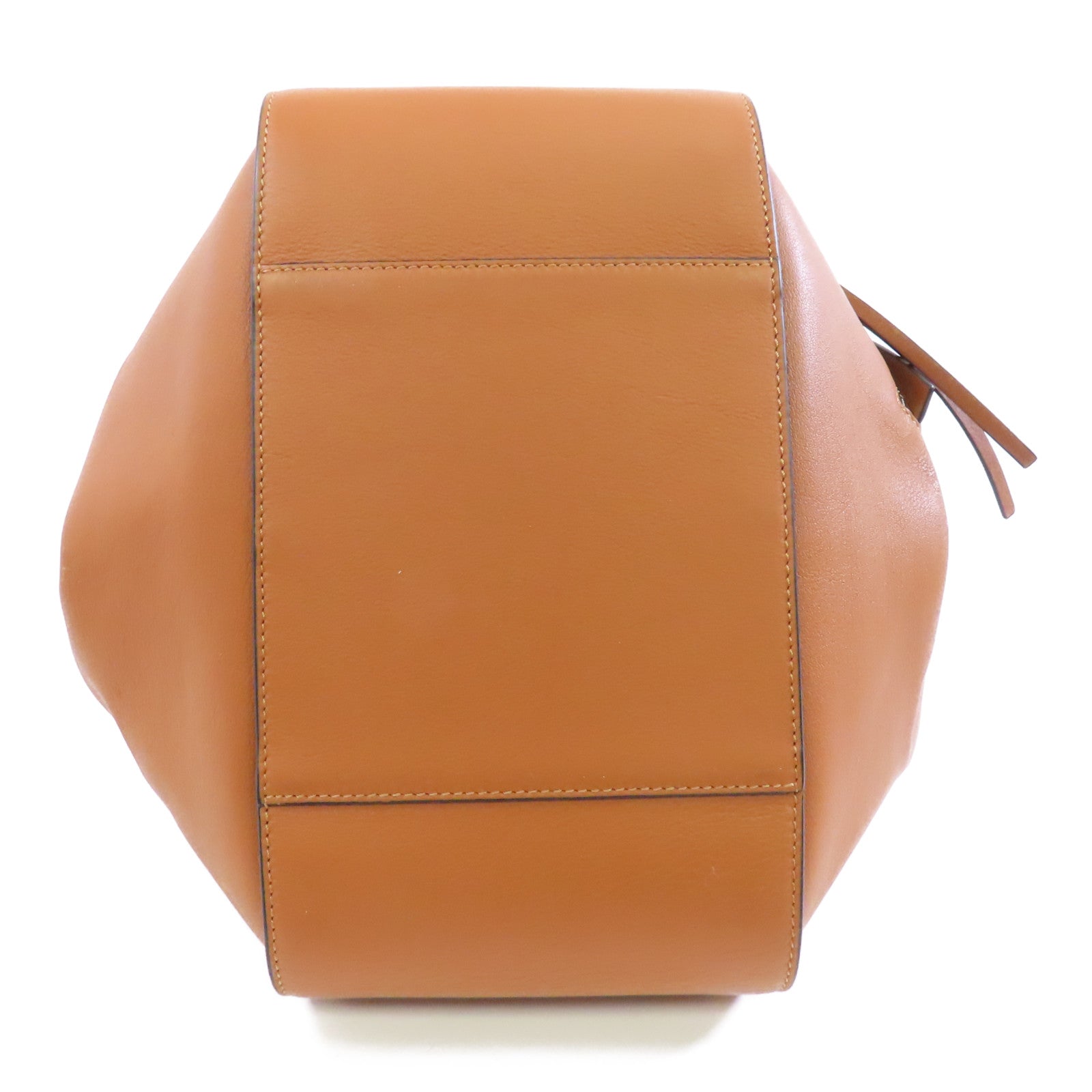 LOEWE 牛皮皮革Hammock銀扣手挽肩背兩用袋棕色