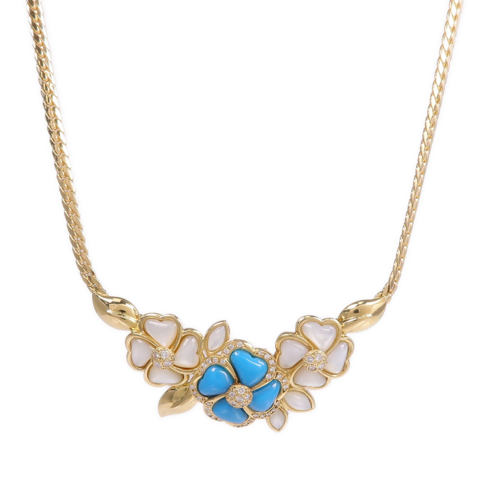 JEWELRY 18K黃金Turquoise Necklace綠松石項鍊