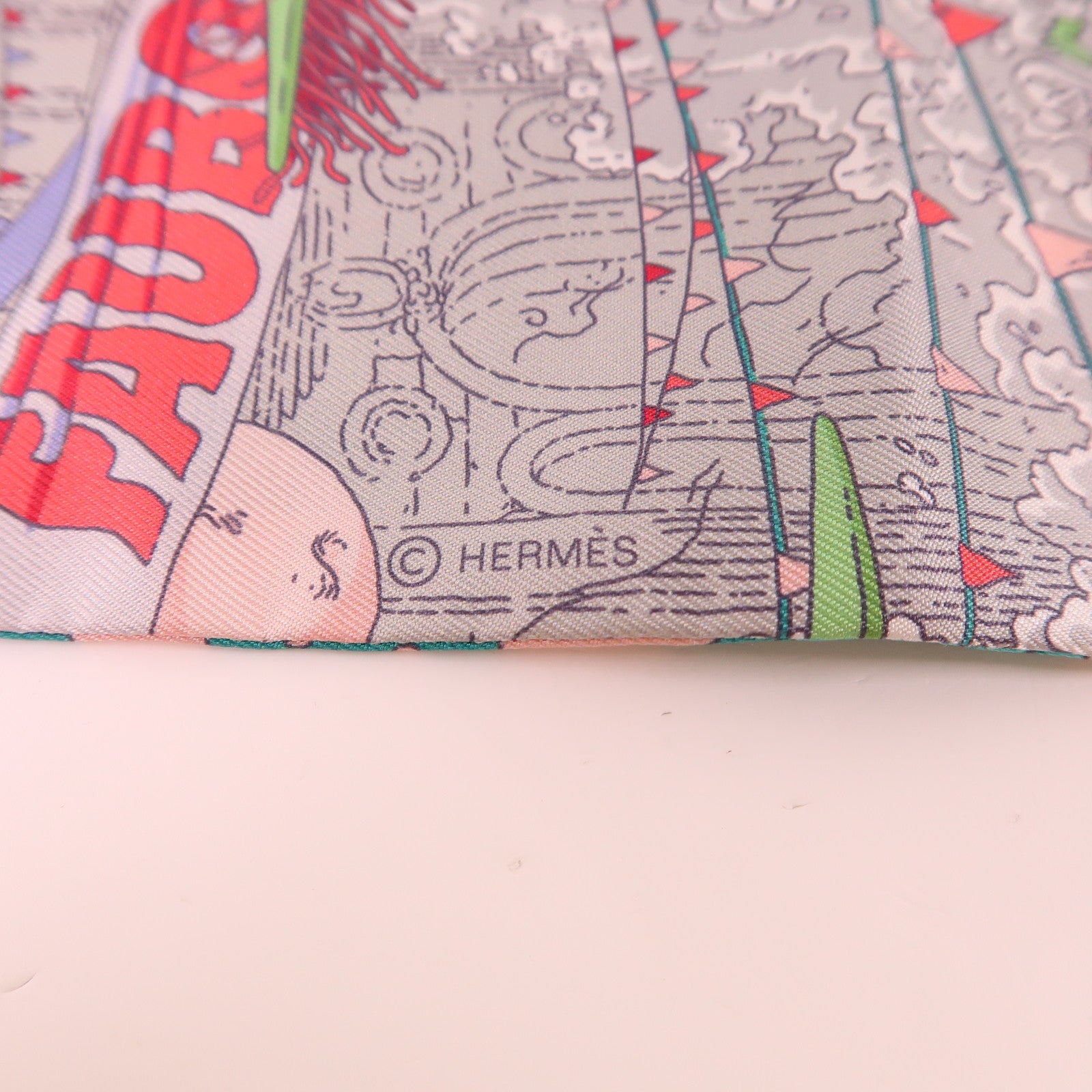 HERMES 【激減優惠】絲質Maxi Twilly絲巾