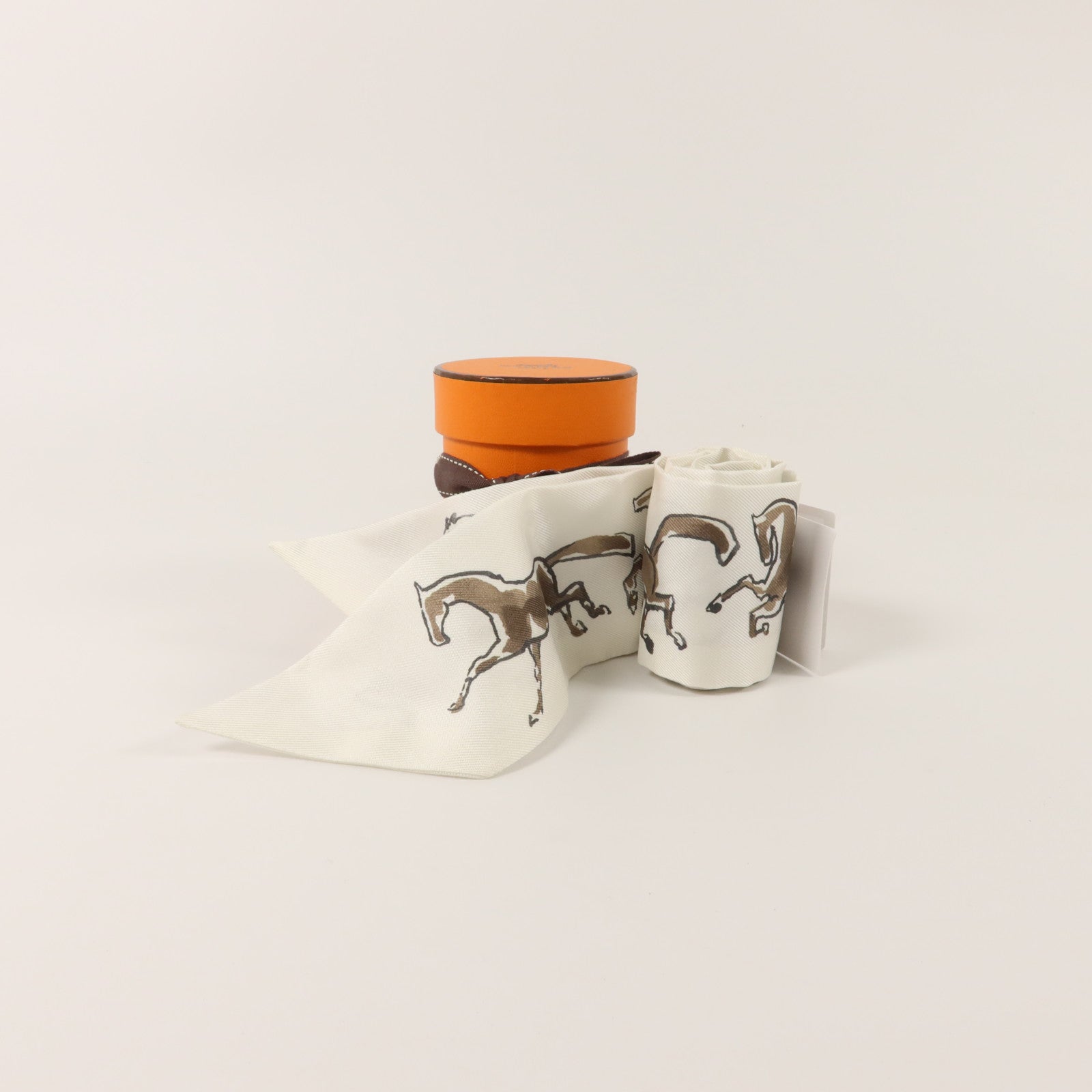 HERMES 絲質Twilly絲巾
