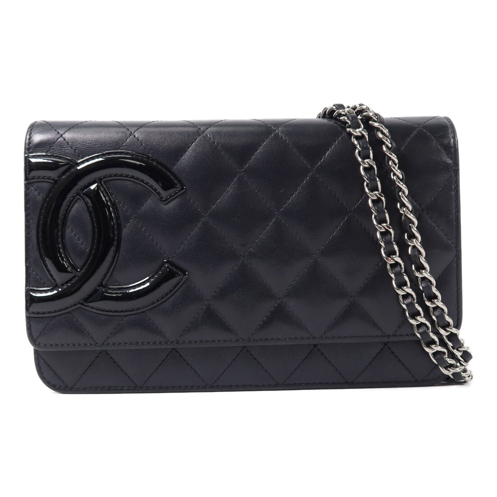 CHANEL 牛皮皮革Wallet On Chain鏈帶肩背袋