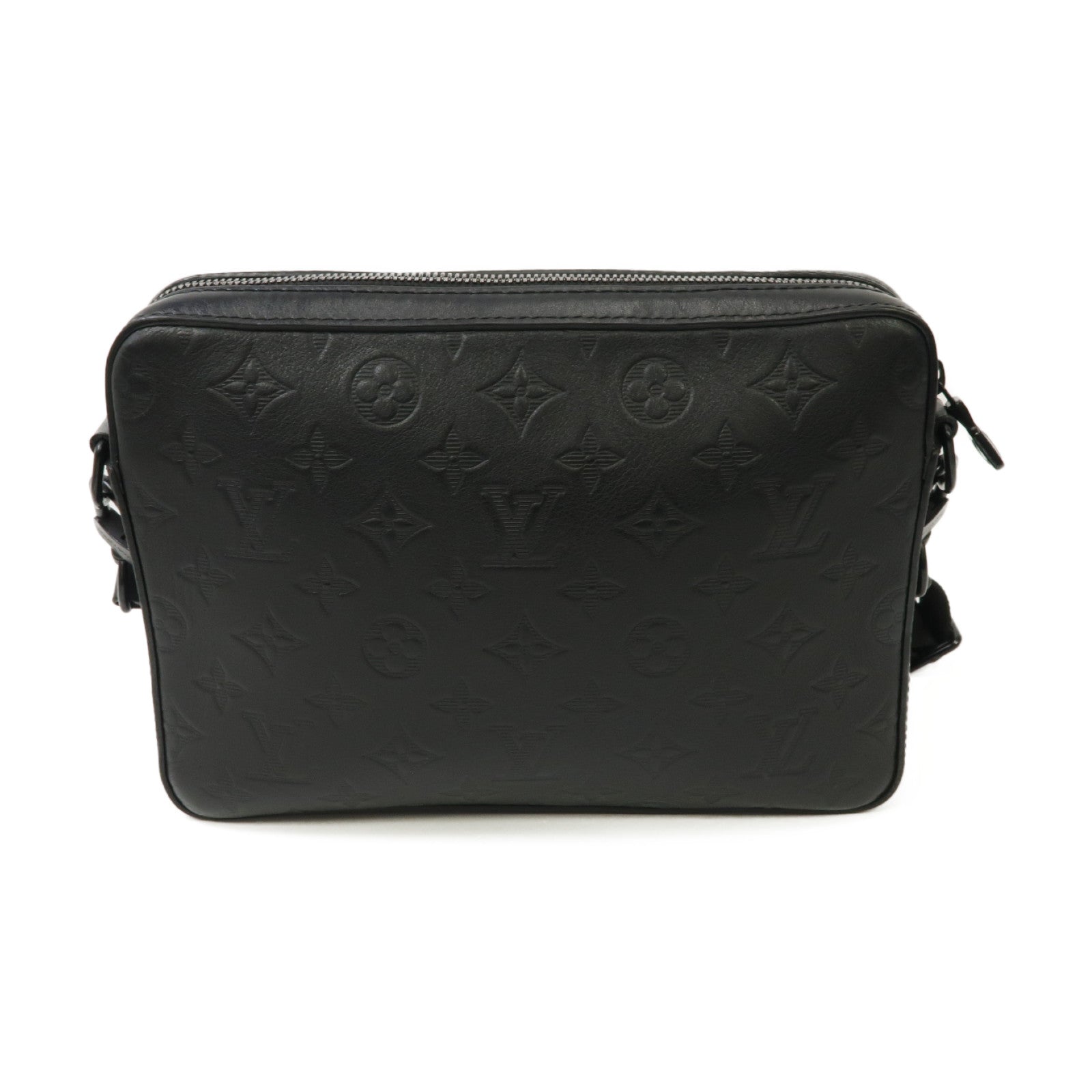 LOUIS VUITTON Monogram Shadow Duo Shoulder Bag肩背袋黑色