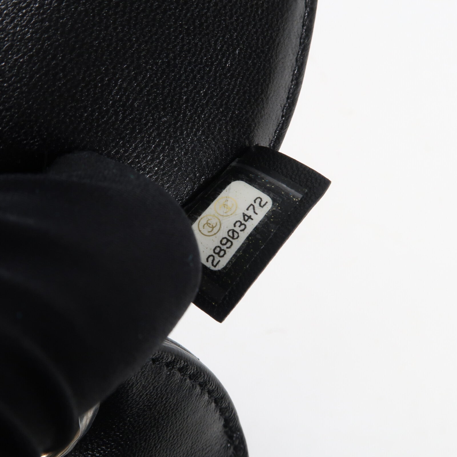 CHANEL 【激減優惠】羊皮皮革Luggage Tag金扣行李牌