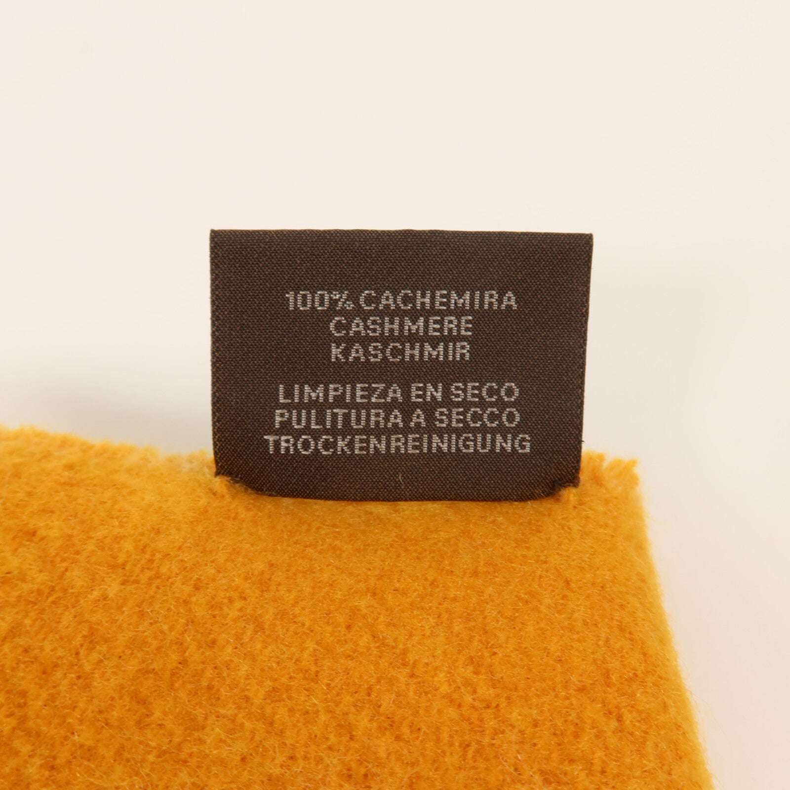 HERMES 羊絨Scarf圍巾Orange/Beige