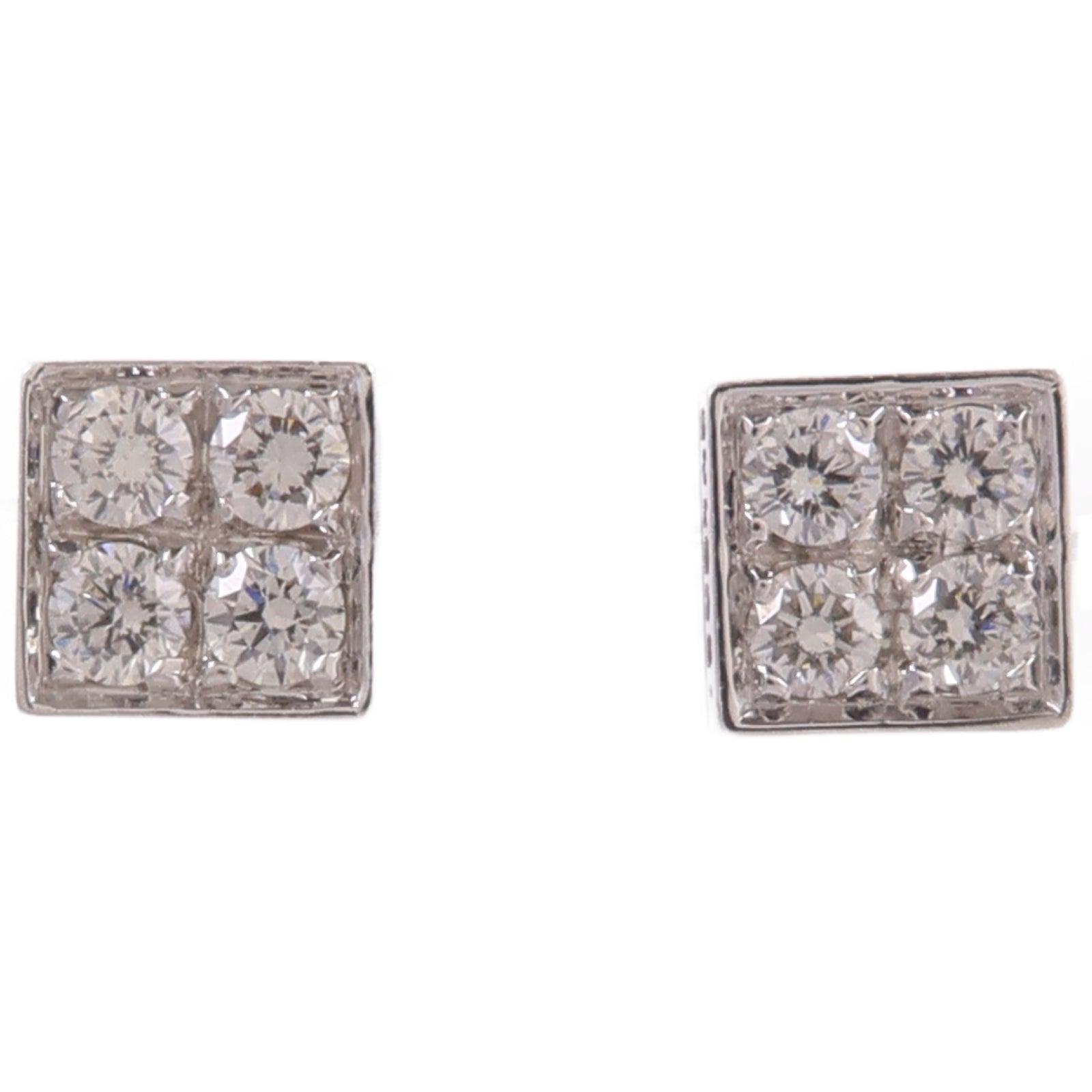 BVLGARI 18K白金Diamond Earrings鑽石耳環
