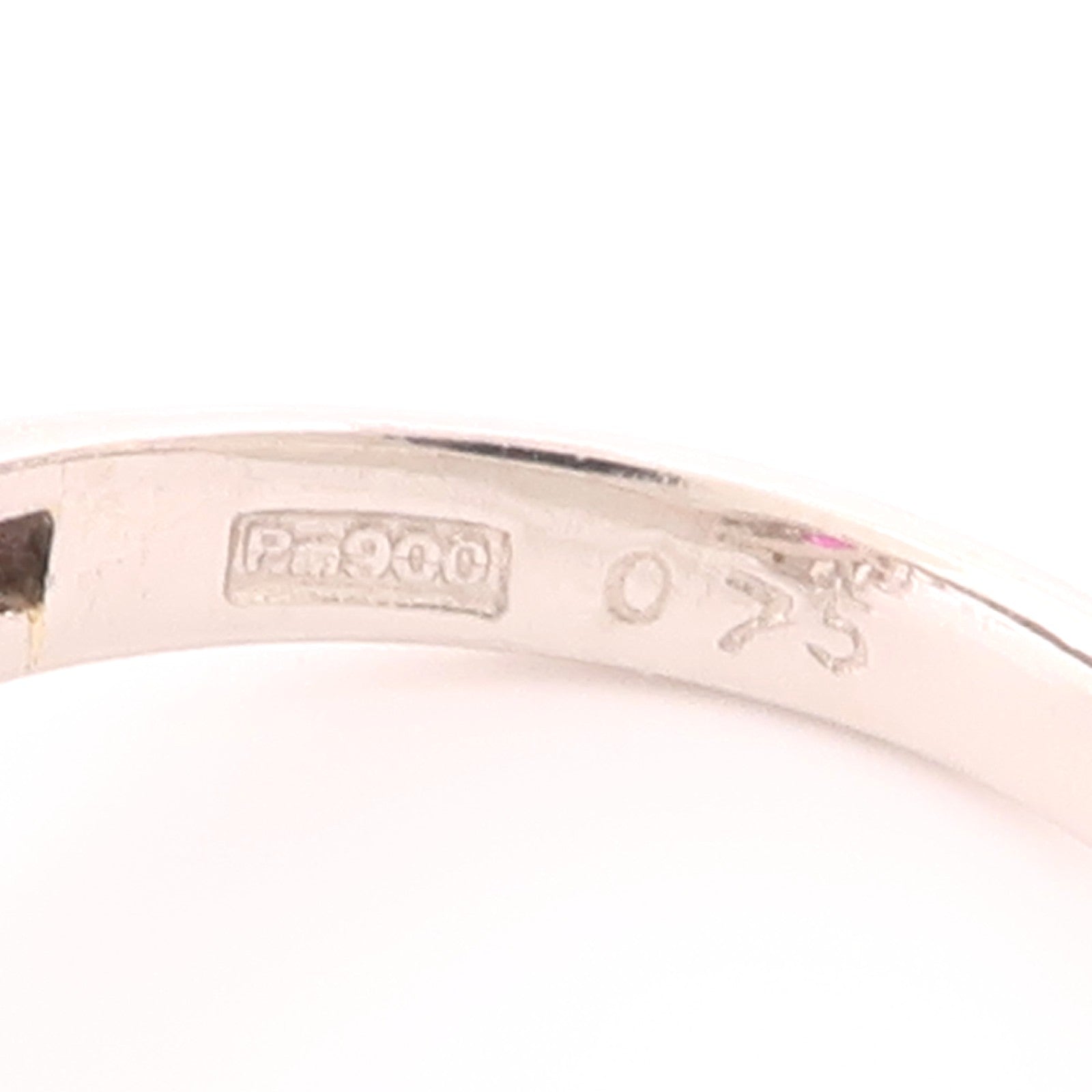 JEWELRY 【激減優惠】PT900鉑金Pink Sapphire Ring粉紅藍寶石/鑽石戒指