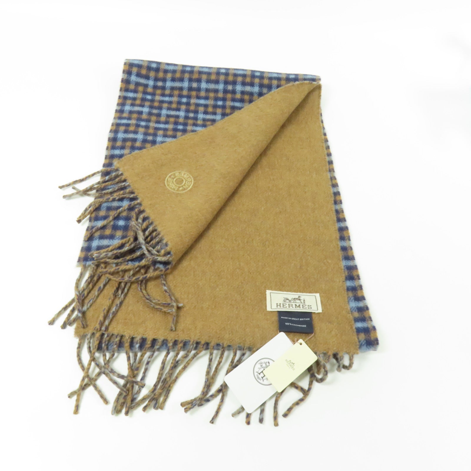 HERMES 羊絨Muffler圍巾