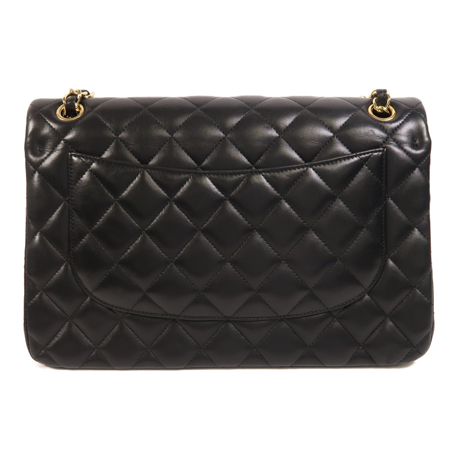 CHANEL 羊皮皮革Large Classic金扣鏈帶肩背袋