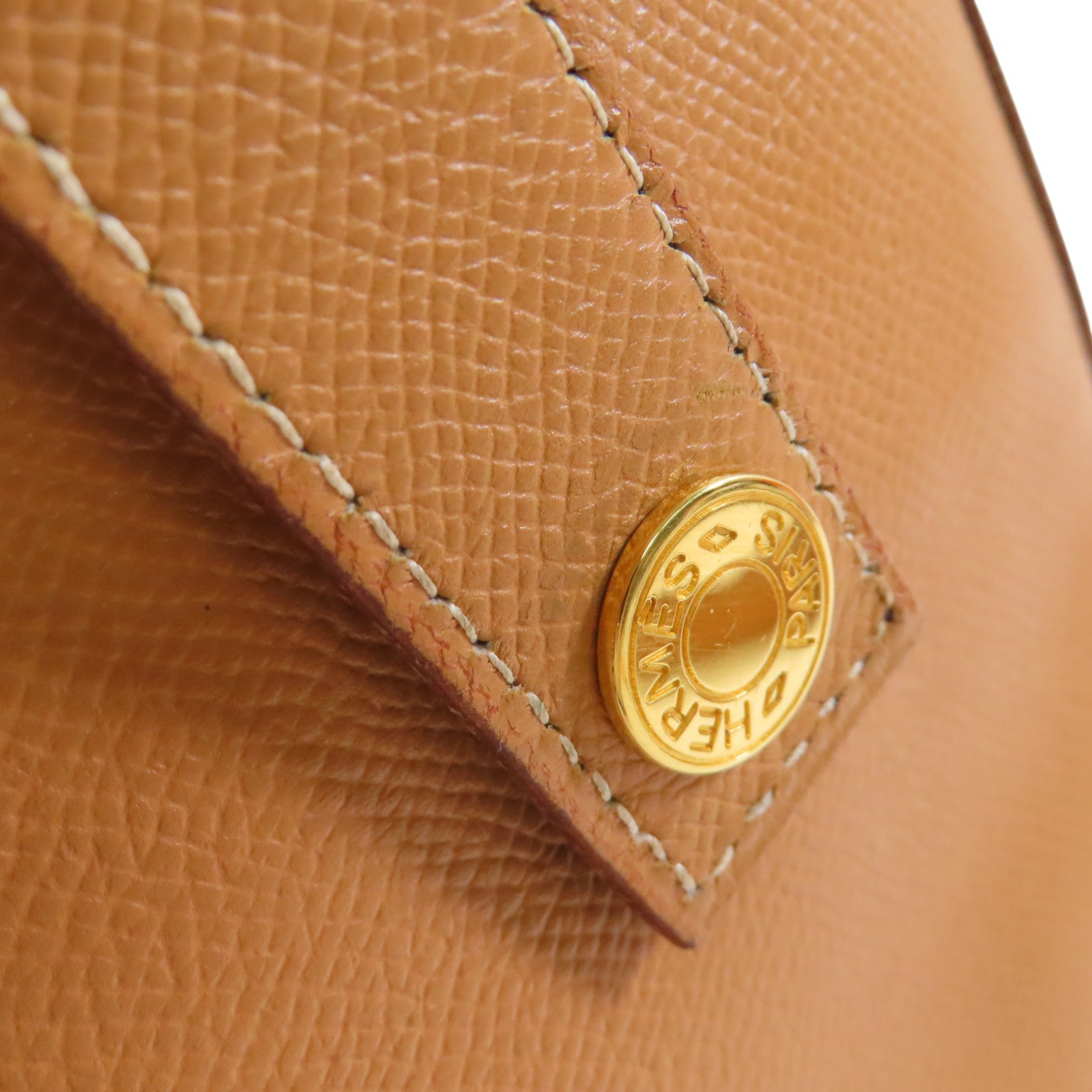 HERMES Epsom皮革Sorbonne Shoulder Bag金扣肩背袋