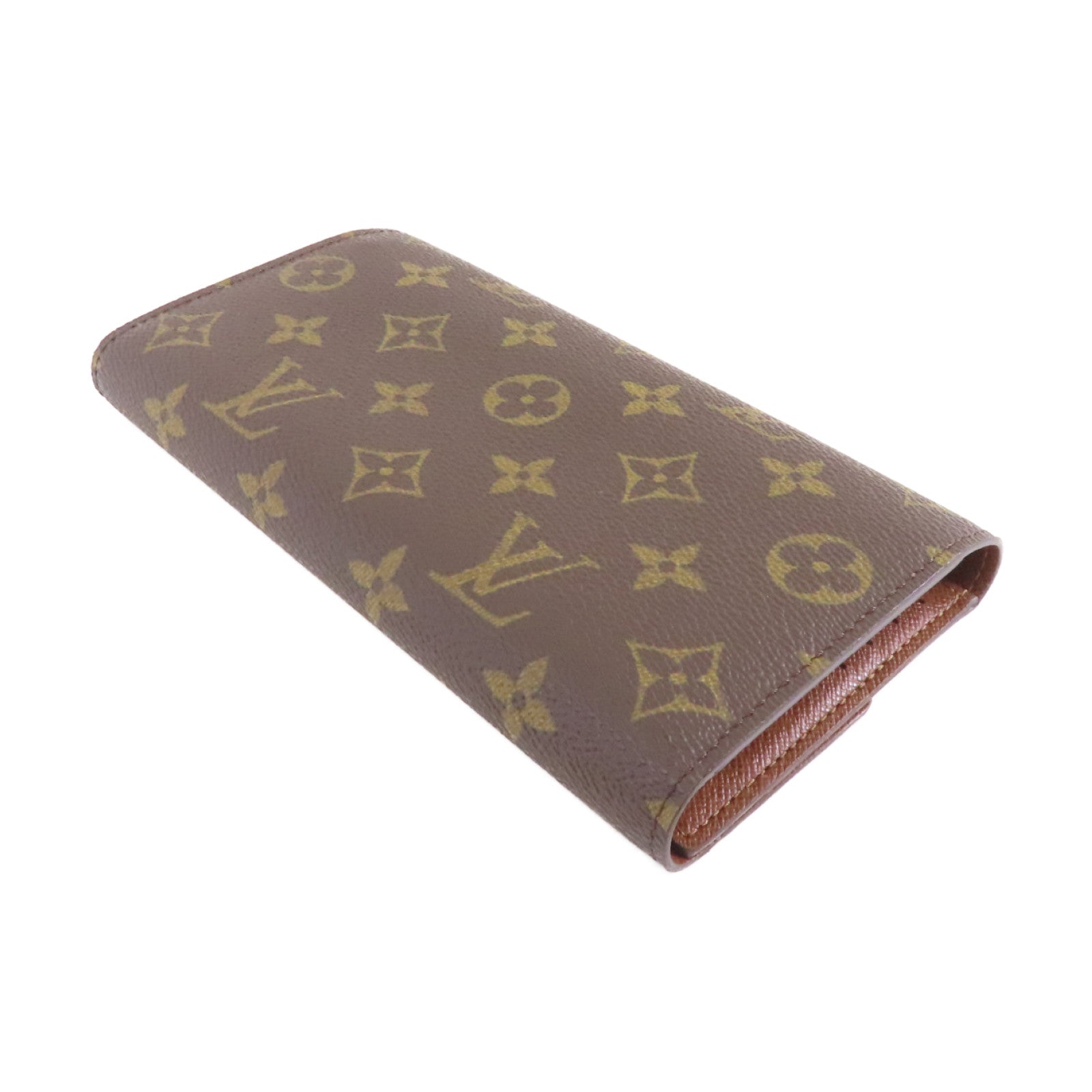 LOUIS VUITTON Monogram Portefeuille International金扣長錢包啡色