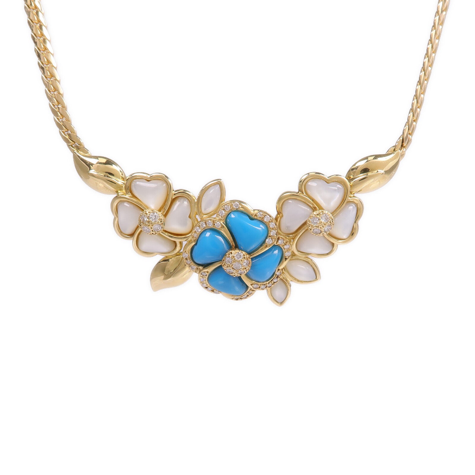 JEWELRY 18K黃金Turquoise Necklace綠松石項鍊