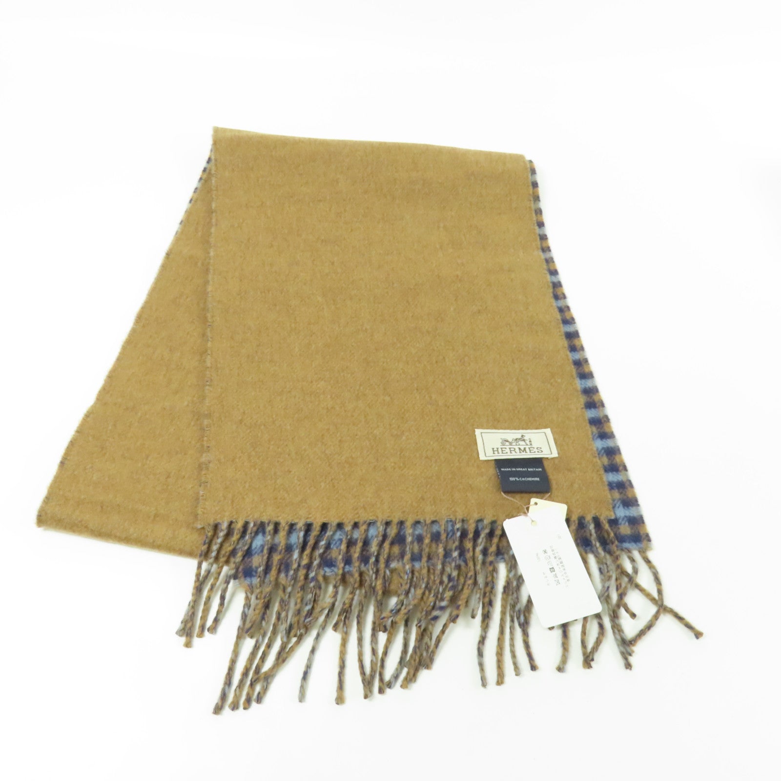 HERMES 羊絨Muffler圍巾