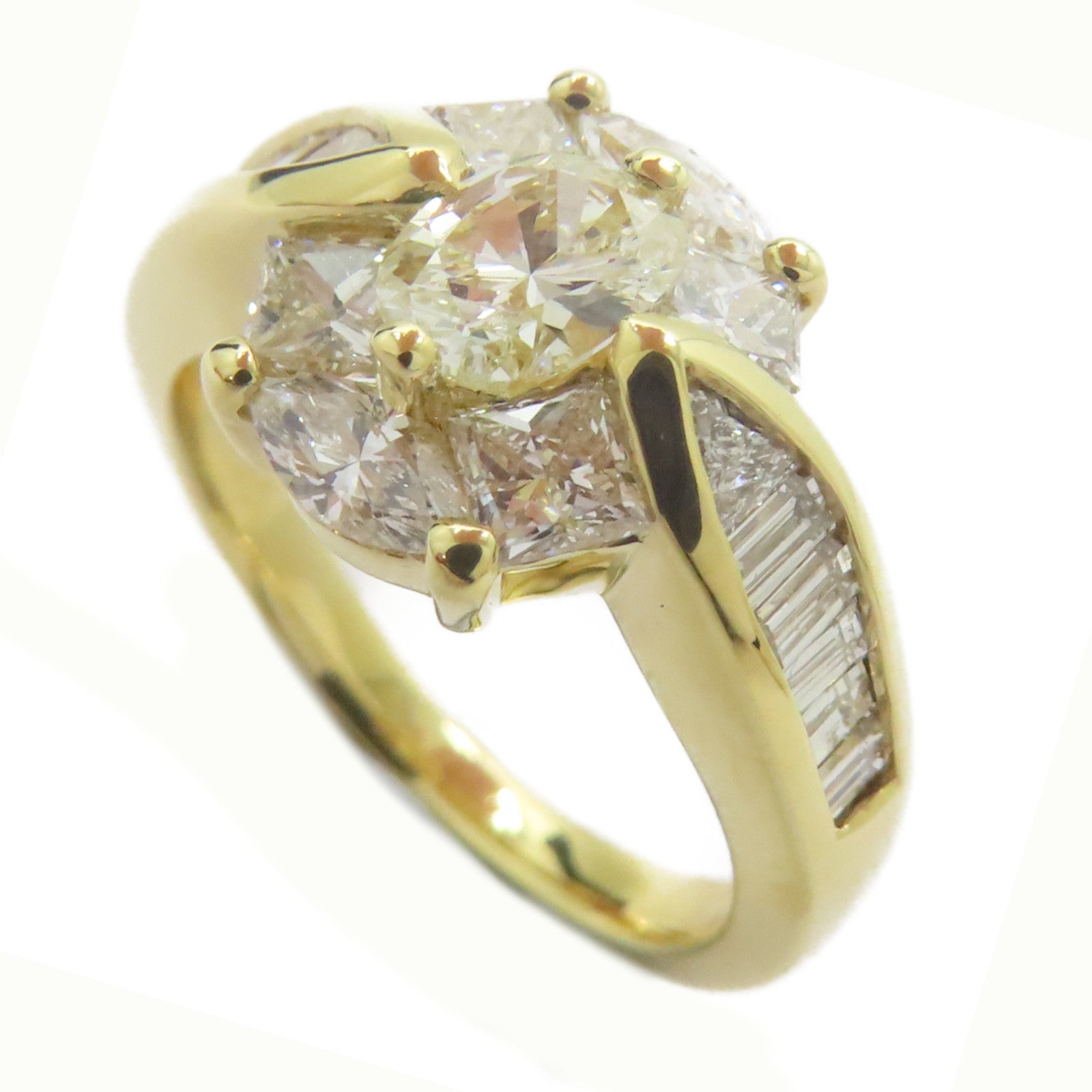 JEWELRY 【激減優惠】18K黃金Diamond Ring 0.531ct鑽石戒指US#6.25
