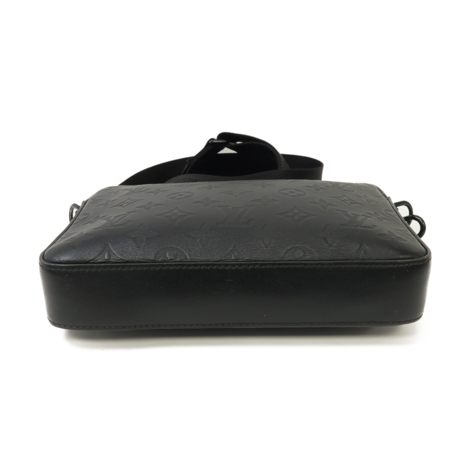 LOUIS VUITTON Monogram Shadow Duo Shoulder Bag肩背袋黑色