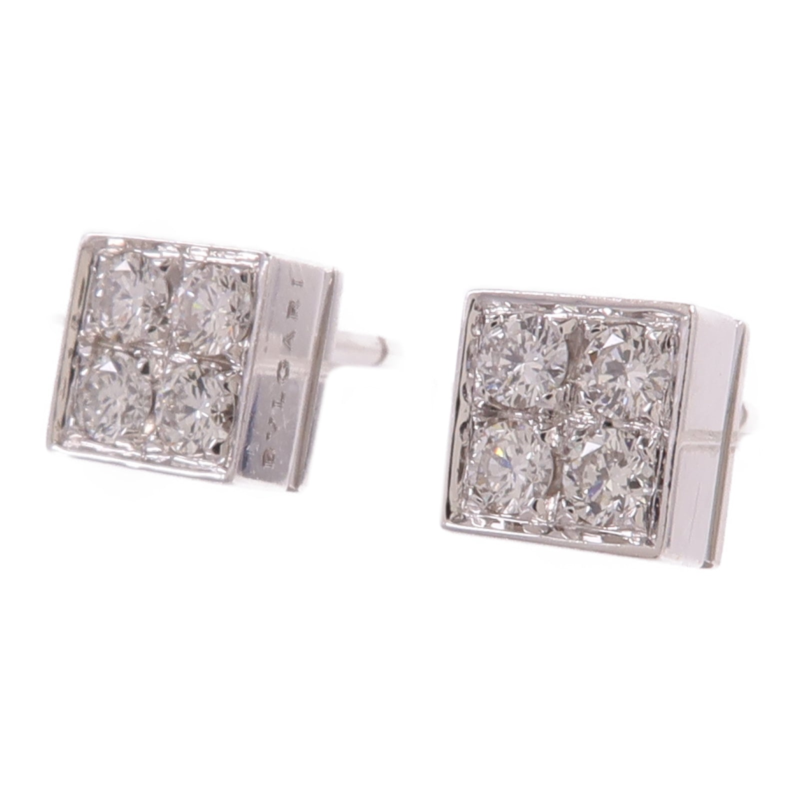 BVLGARI 18K白金Diamond Earrings鑽石耳環