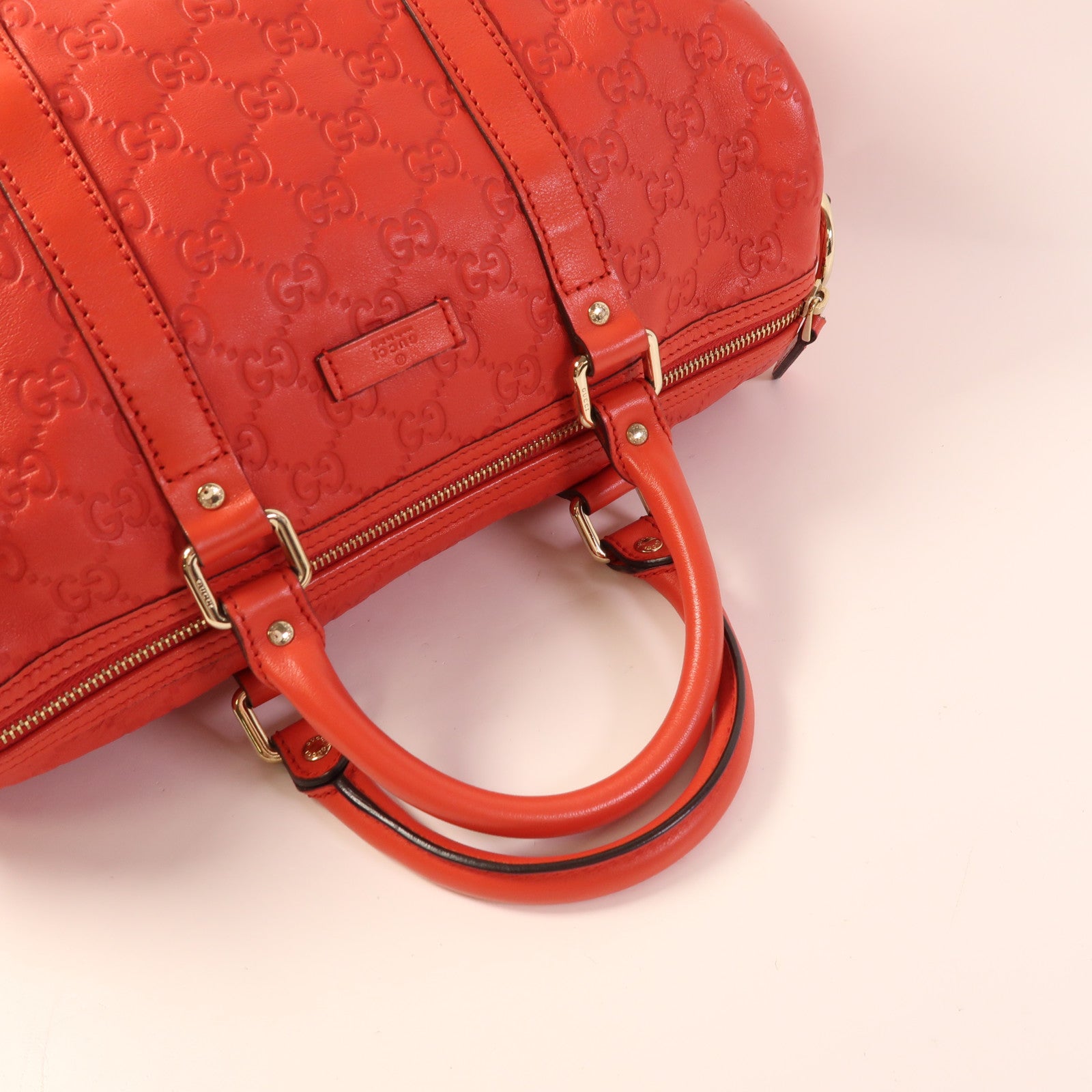 GUCCI 牛皮皮革Hand Bag金扣手挽袋