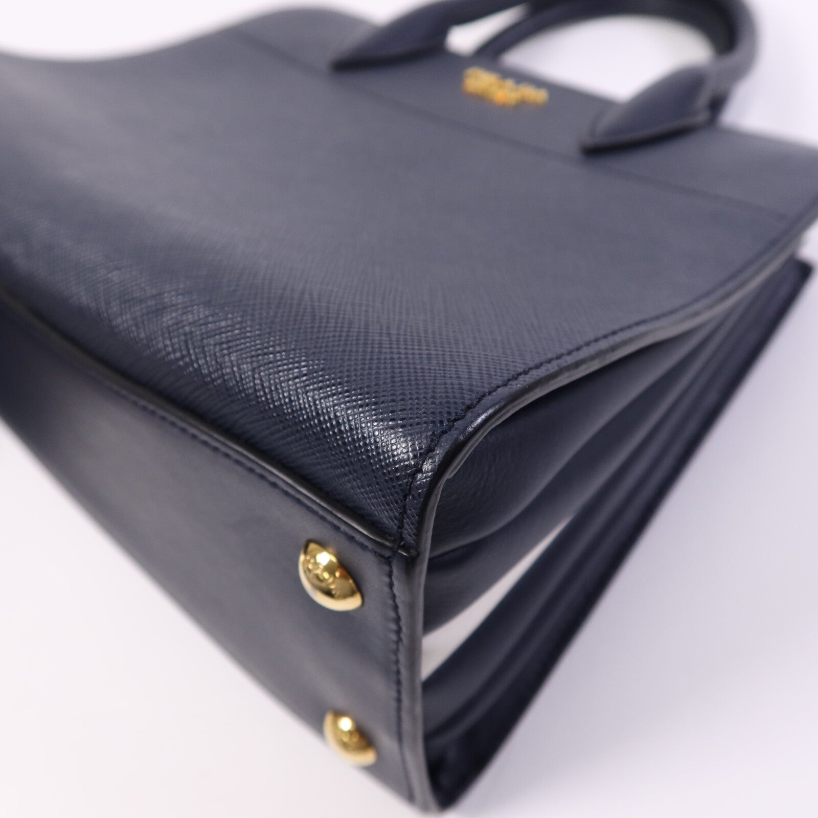 PRADA 牛皮皮革2 Way Shoulder Bag金扣手挽肩背兩用袋