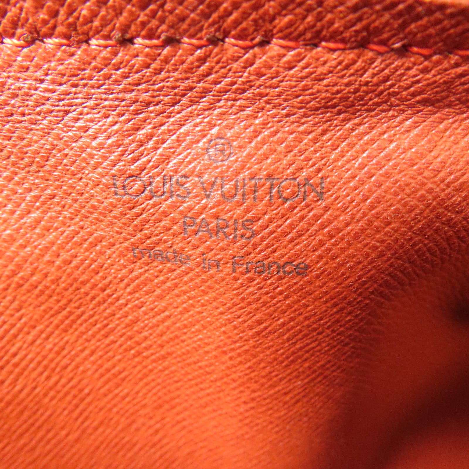 LOUIS VUITTON Damier Papillon PM金扣手挽袋棕色