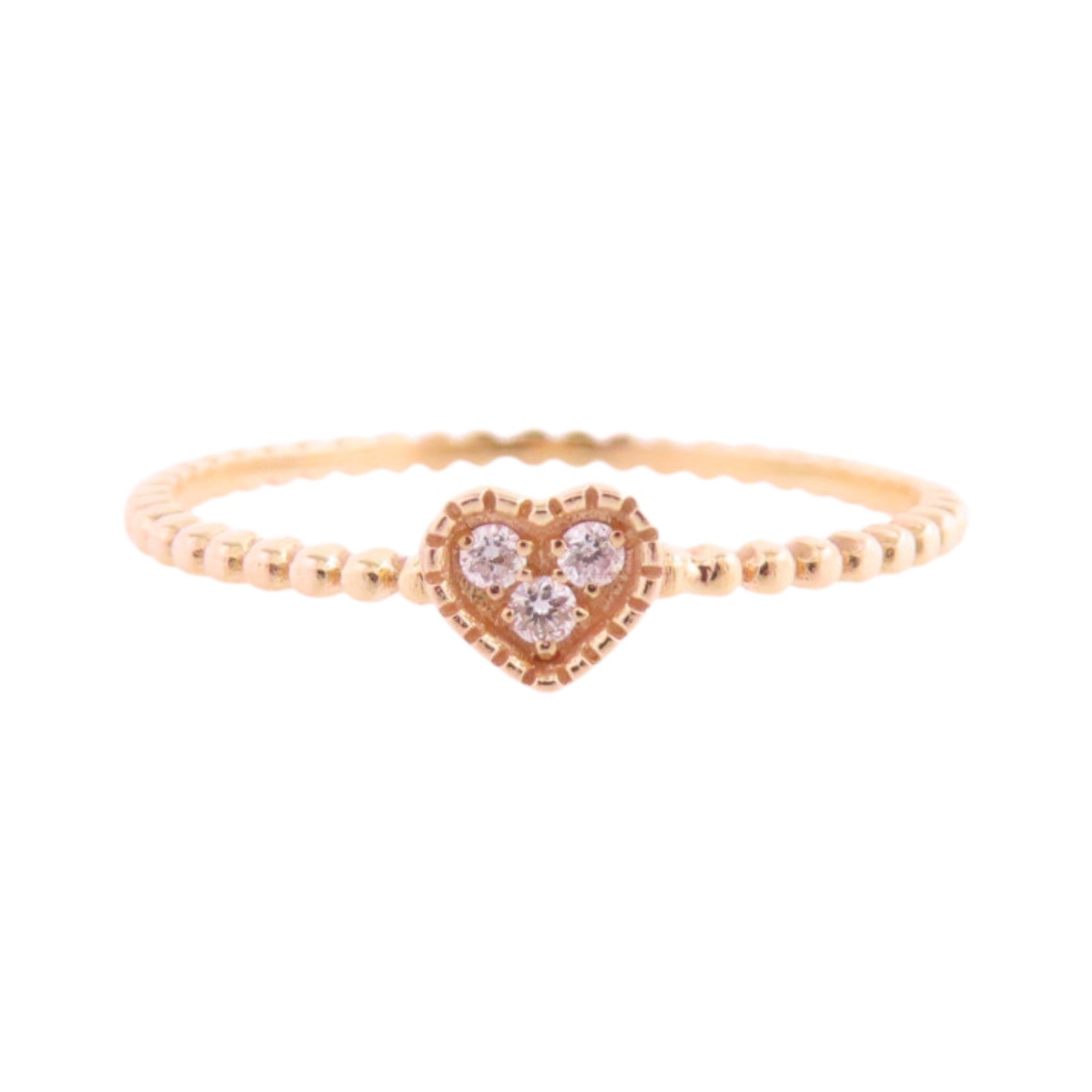 JEWELRY 18K玫瑰金/鑽石Diamond Ring戒指US#5.25