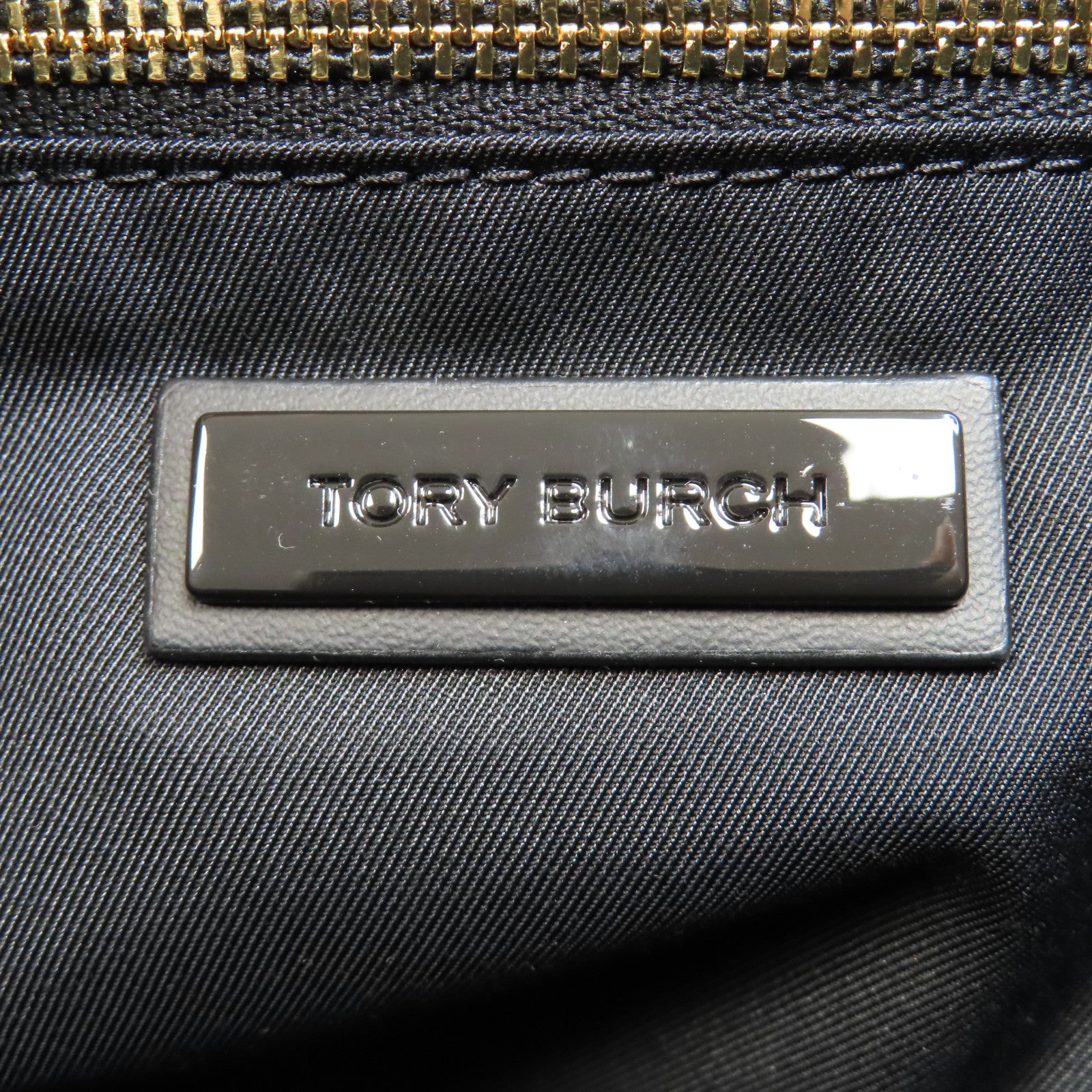 Tory Burch 尼龍Chain Shoulder Bag鏈帶肩背袋黑色
