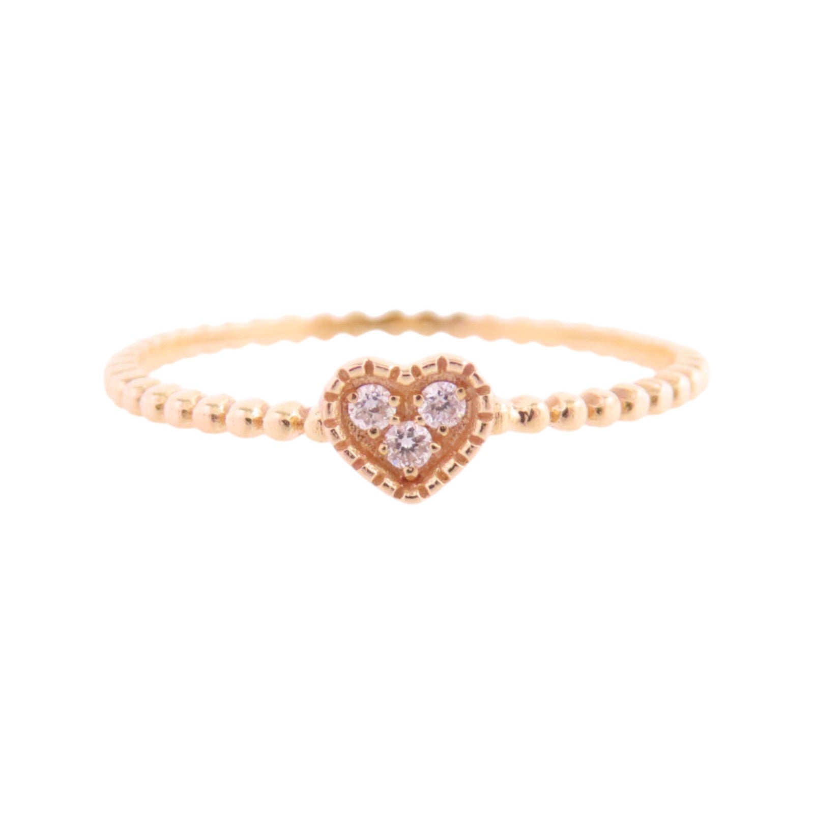 JEWELRY 18K玫瑰金/鑽石Diamond Ring戒指US#5.25