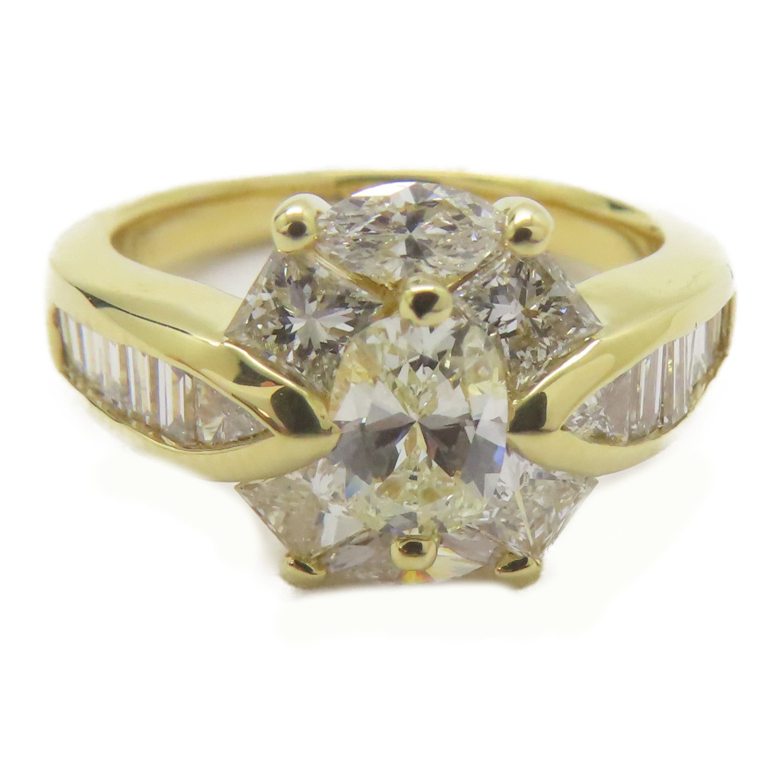 JEWELRY 【激減優惠】18K黃金Diamond Ring 0.531ct鑽石戒指US#6.25