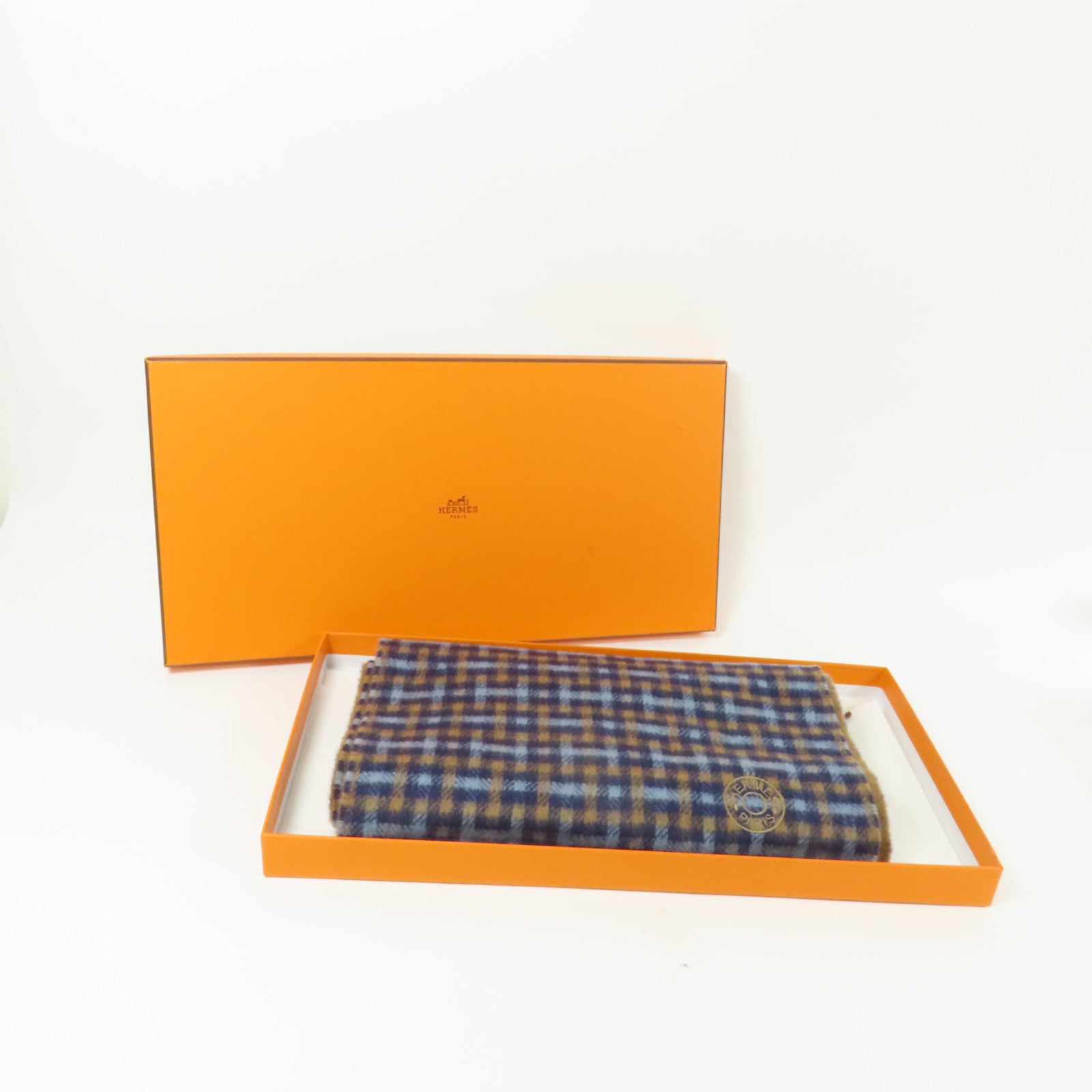 HERMES 羊絨Muffler圍巾