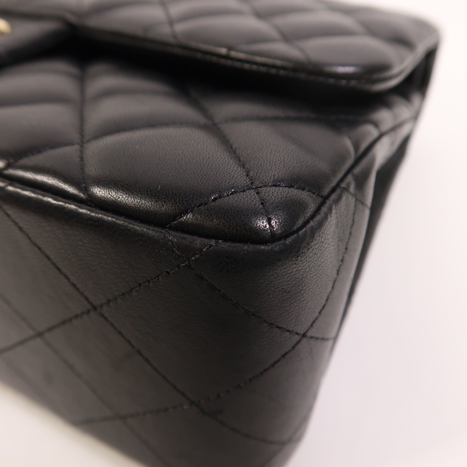 CHANEL 羊皮皮革Large Classic金扣鏈帶肩背袋