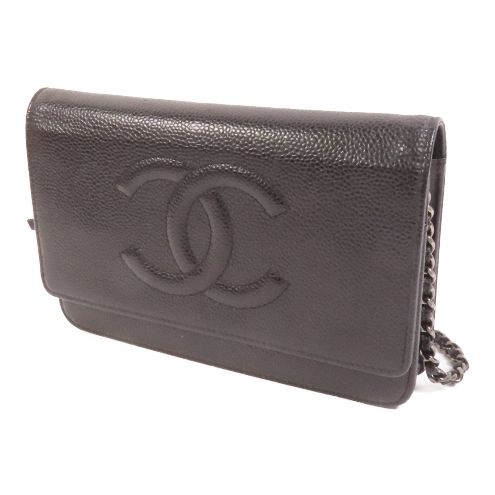 CHANEL 牛皮皮革WOC Wallet On Chain鏈帶肩背袋